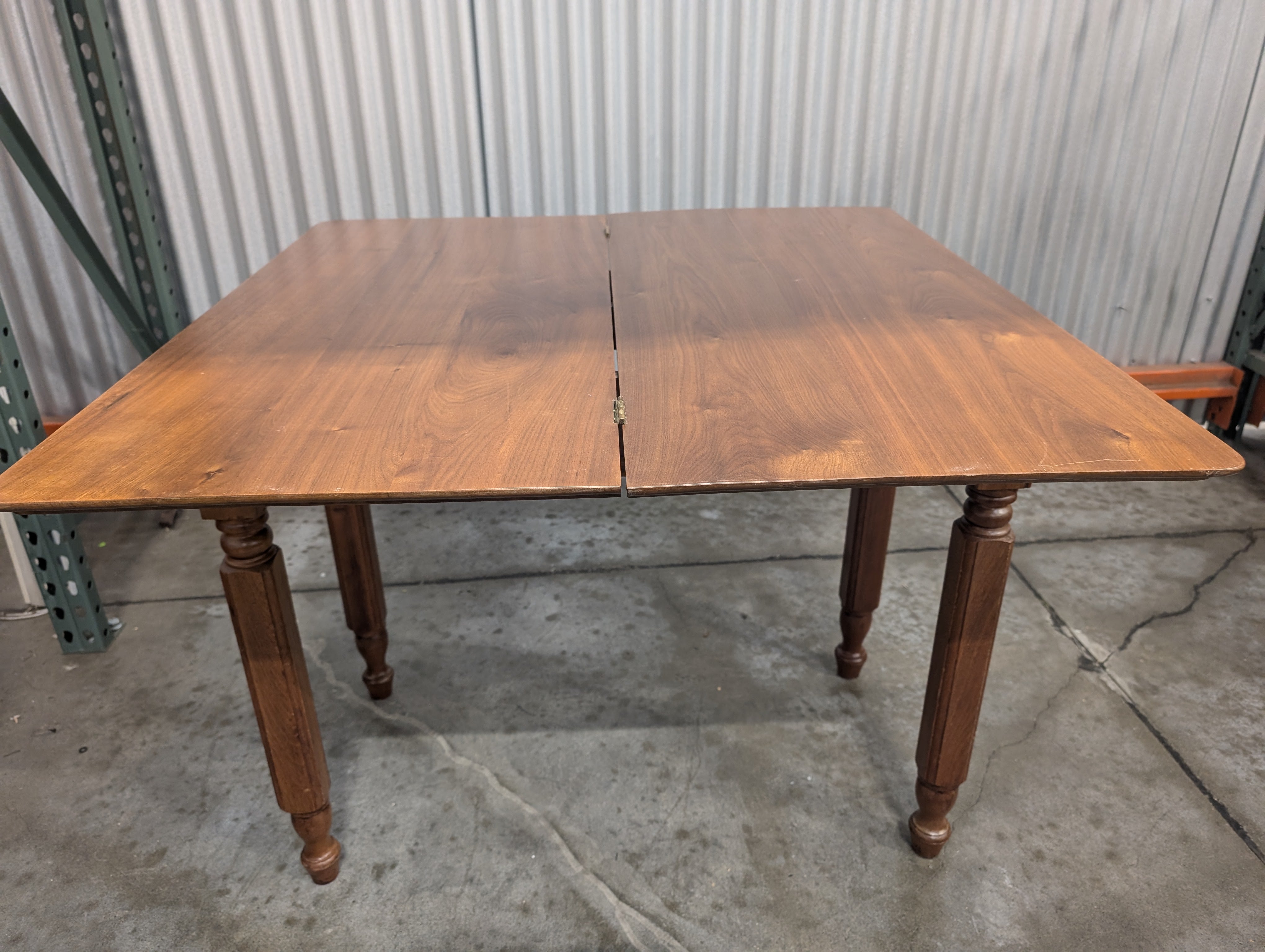 Vintage Wood Drop Leaf Console Table