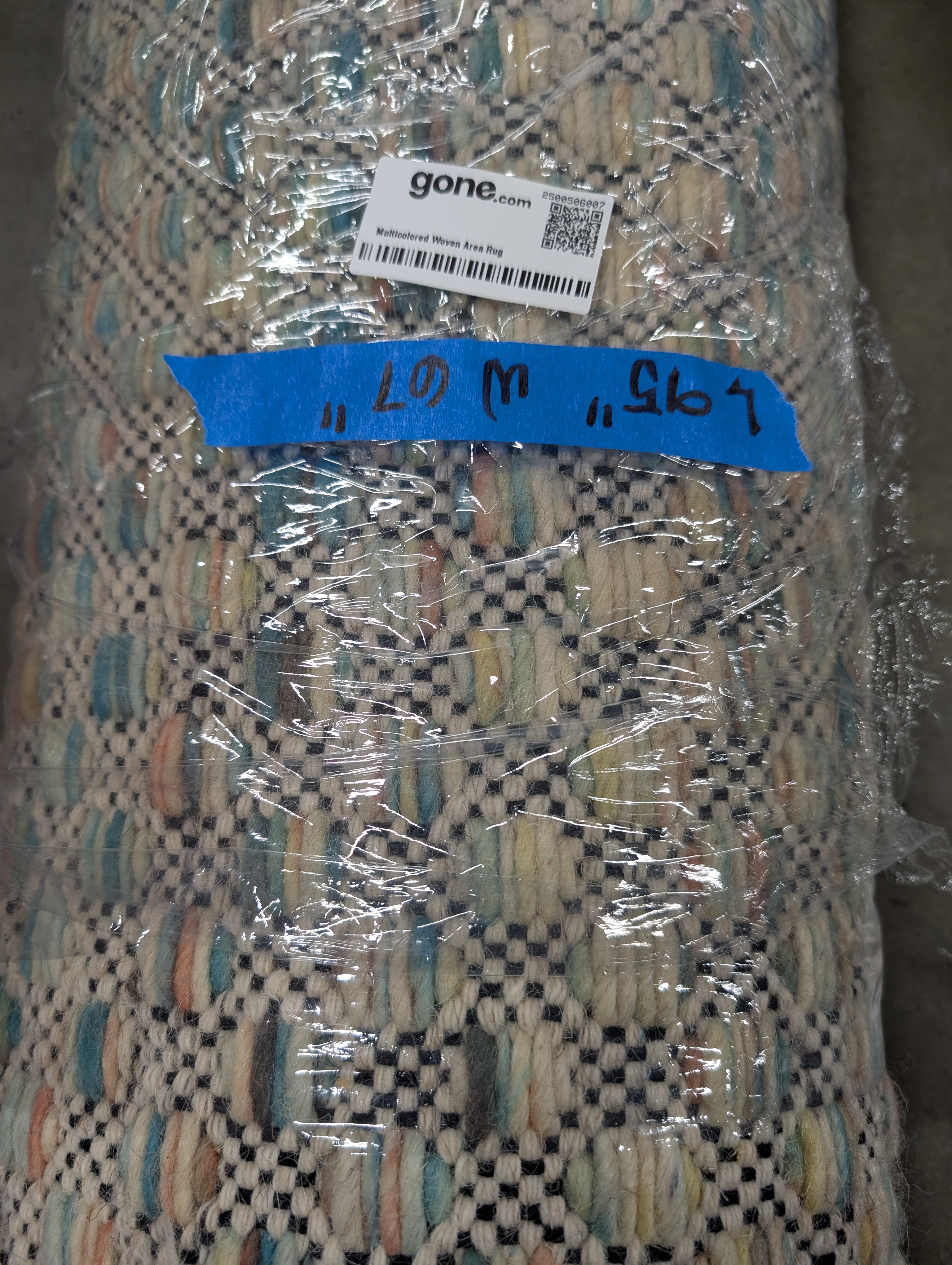 Multicolored Woven Area Rug