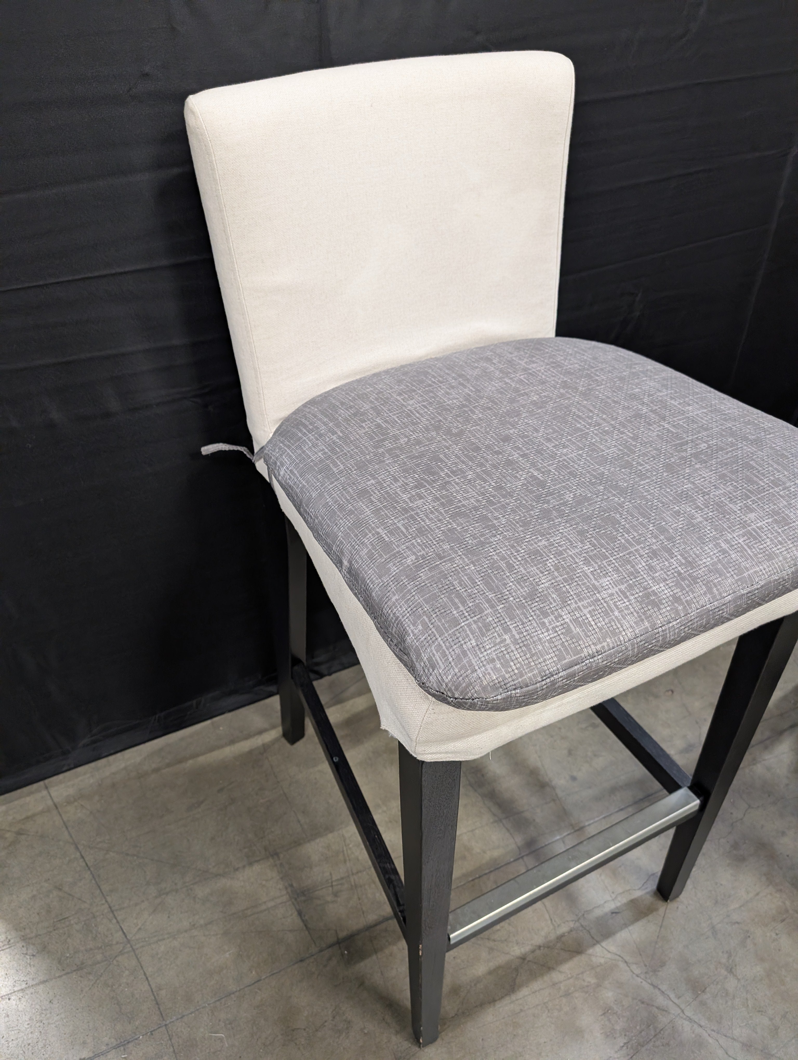 Beige Stool with cover