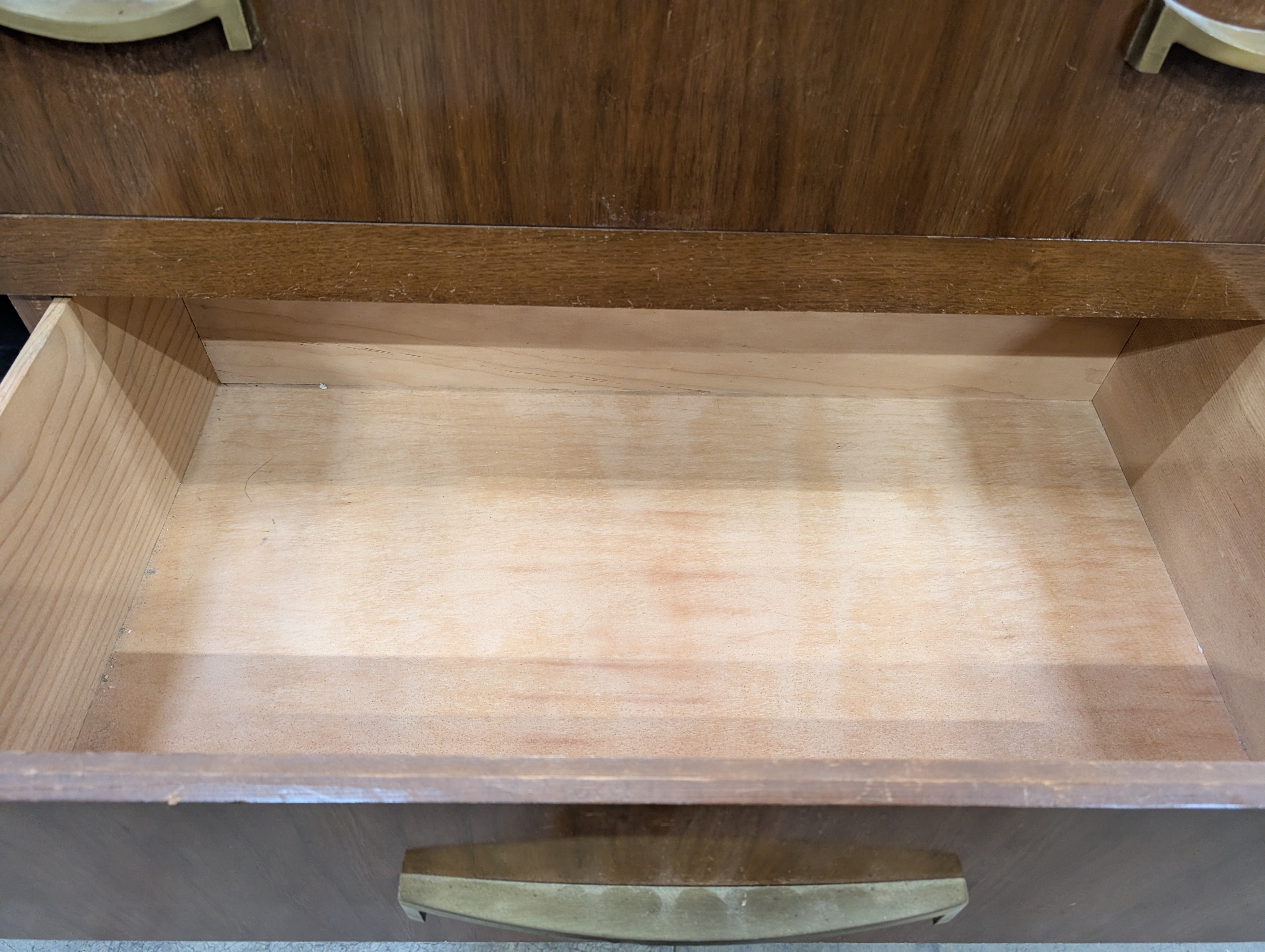 Vintage Mid-Century Style Wood Four-Drawer Chest