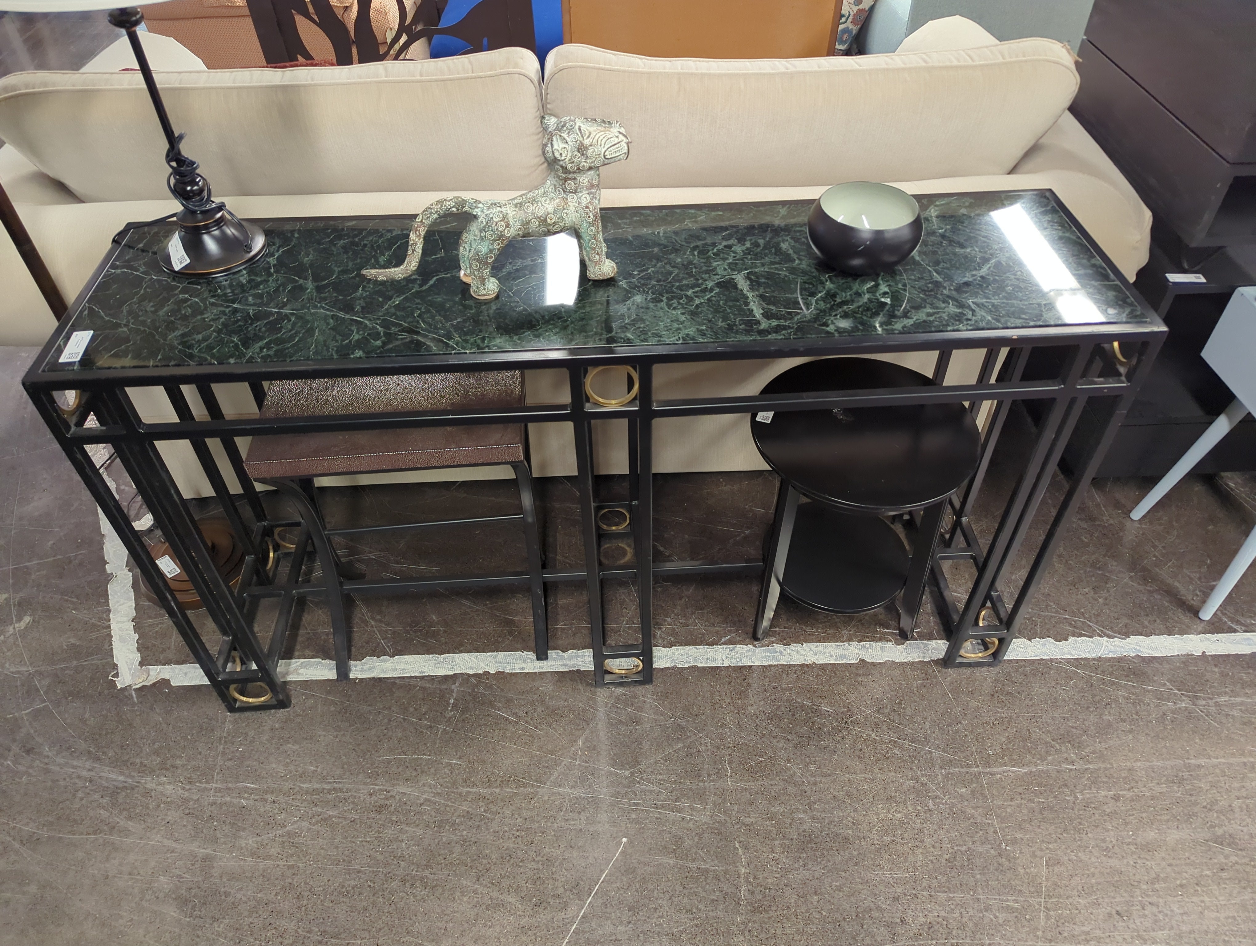 Art Deco Marble Credenza