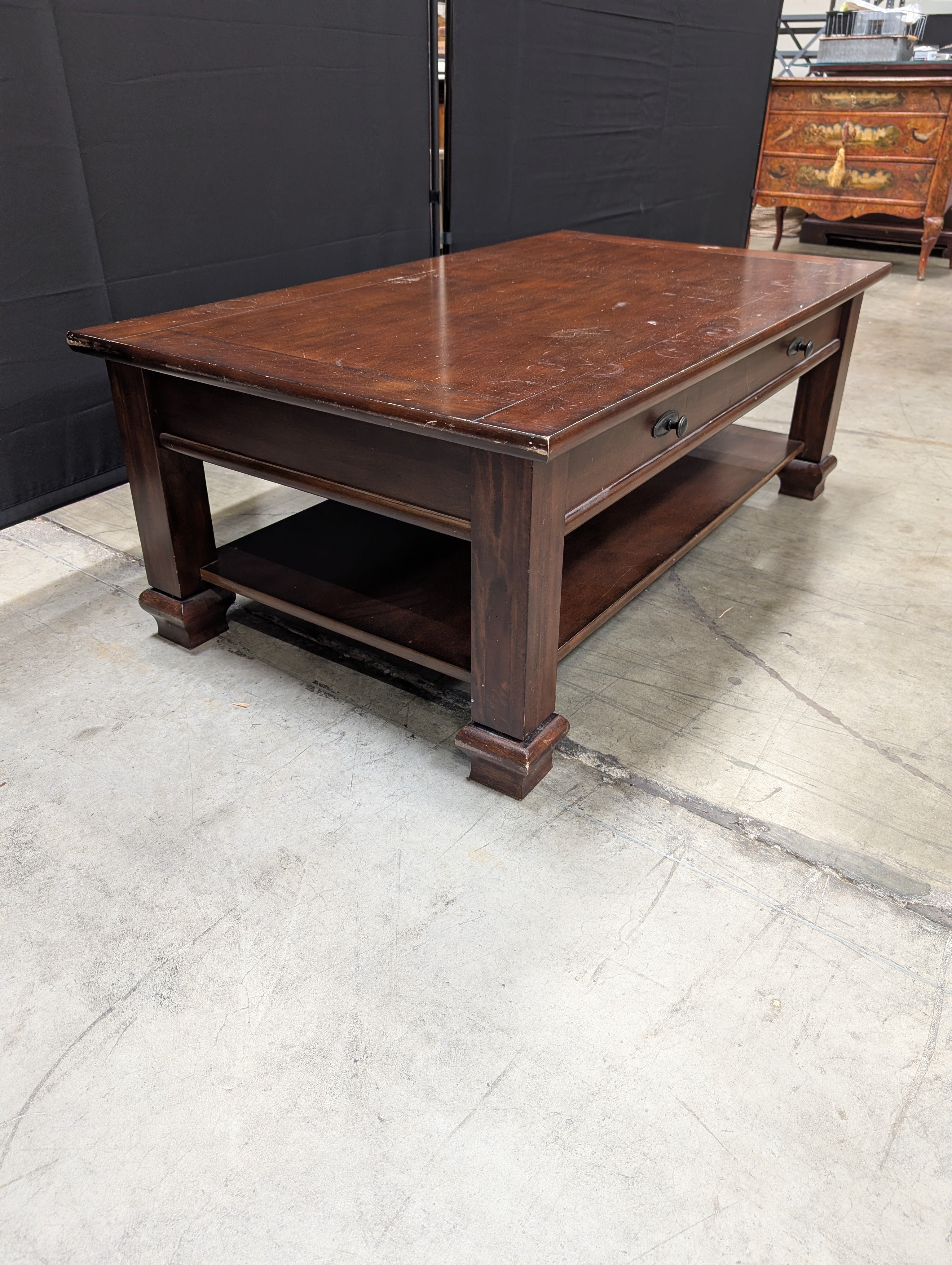 Dark Wood Ledgends Furniture coffee Table