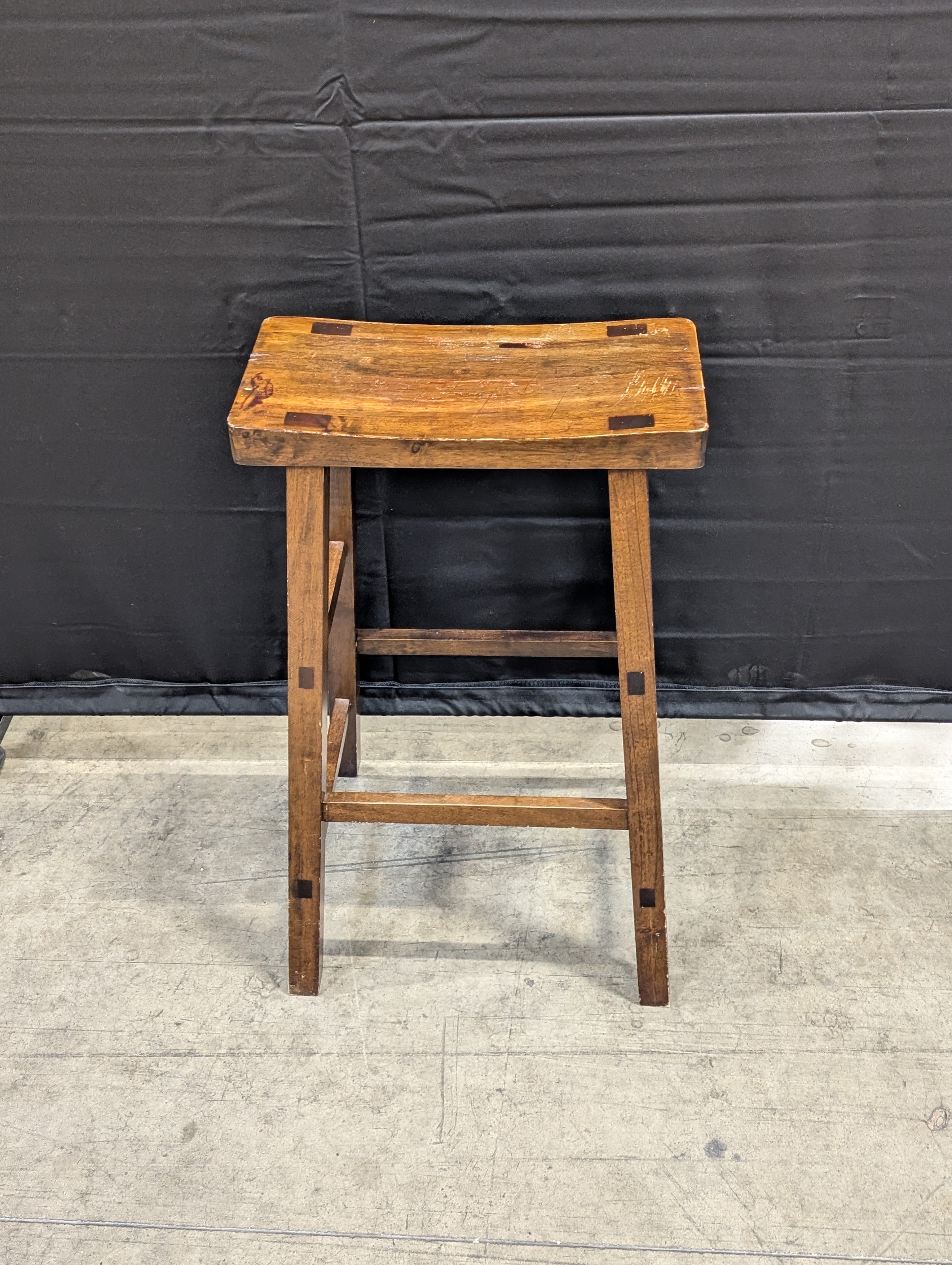 Rustic Solid Wood Linens and things Counter Stool