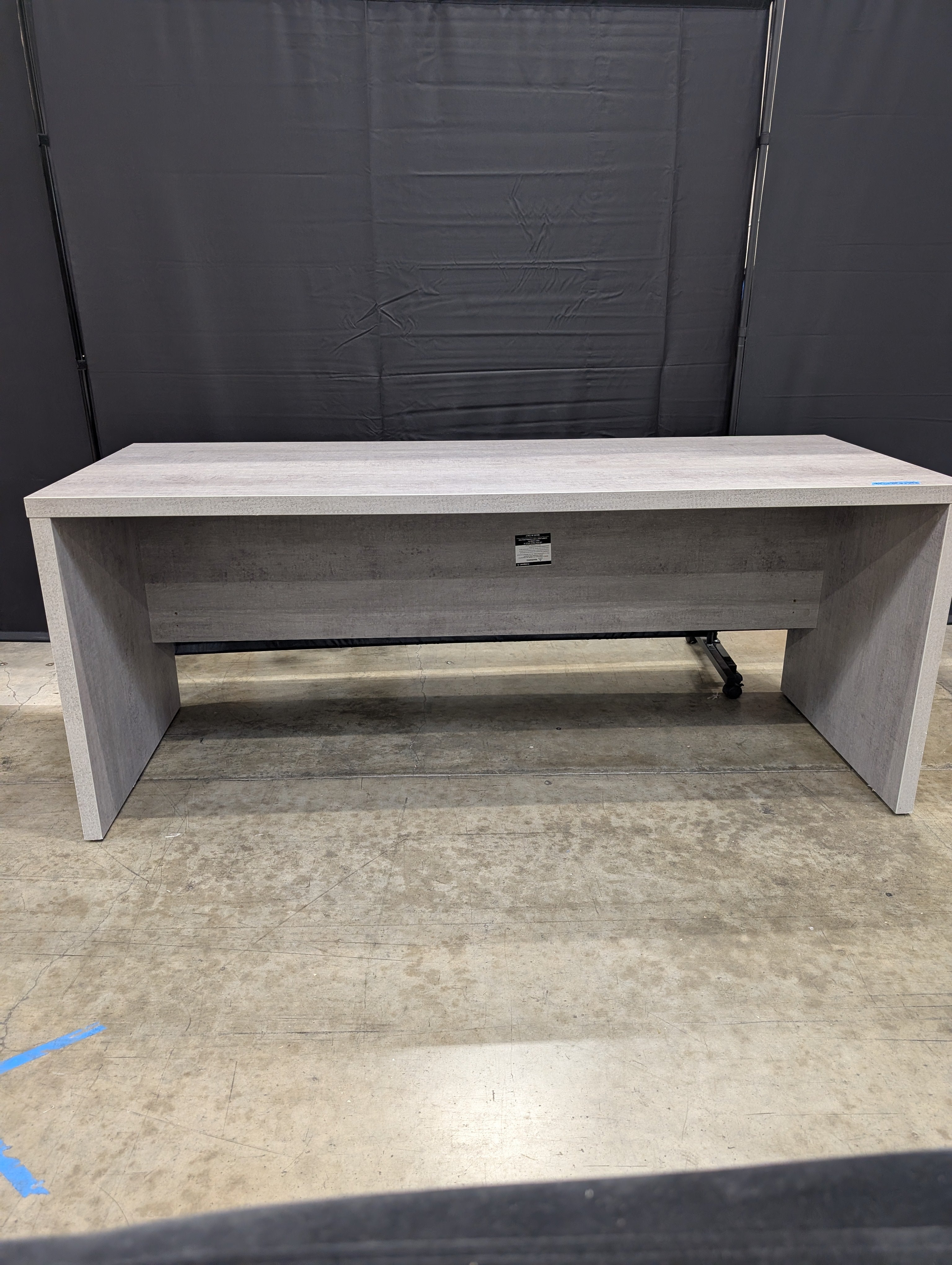 Modern Light Grey Concrete-Look TV Stand