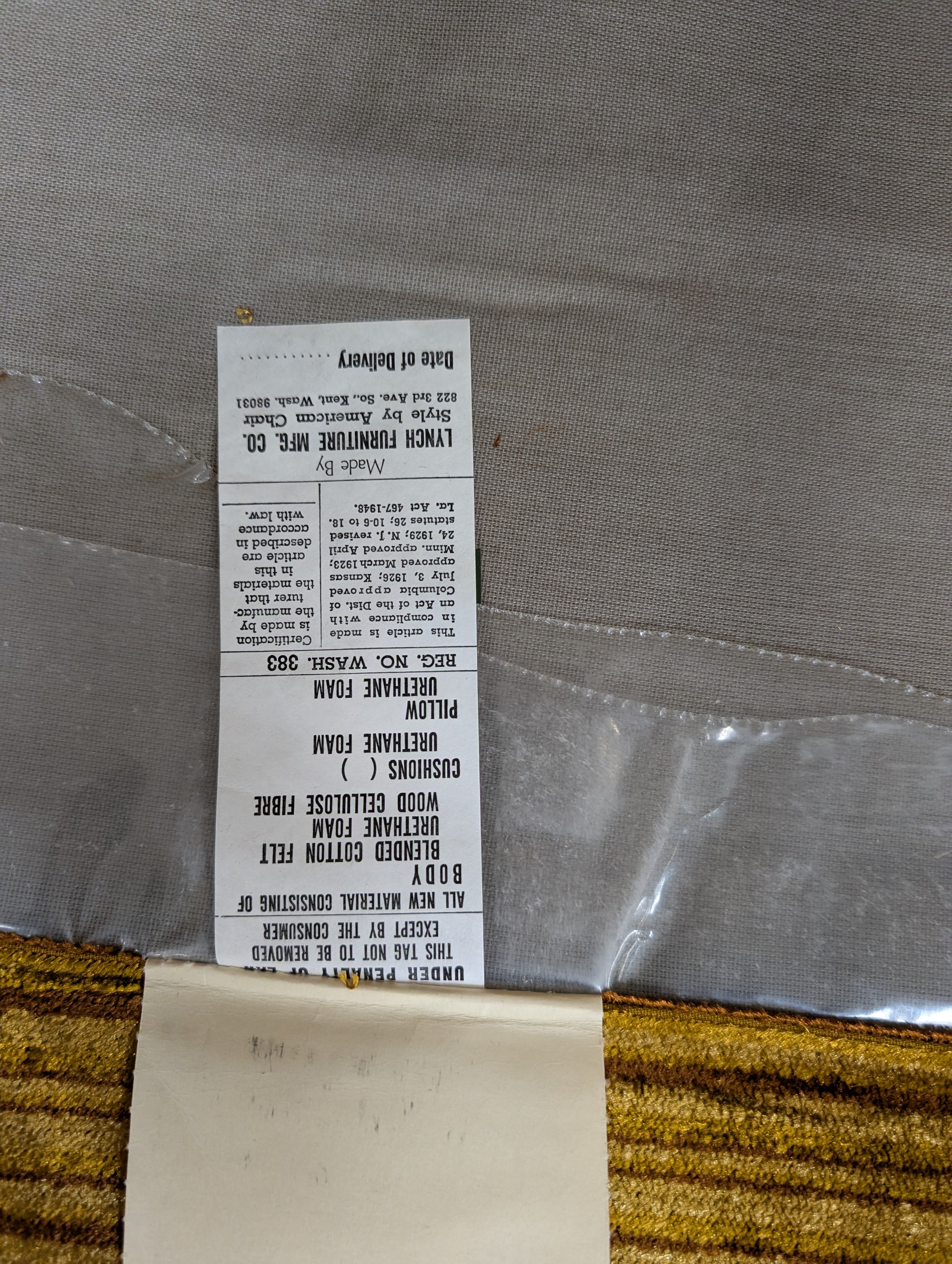 Retro Gold Corduroy Tufted Armchair