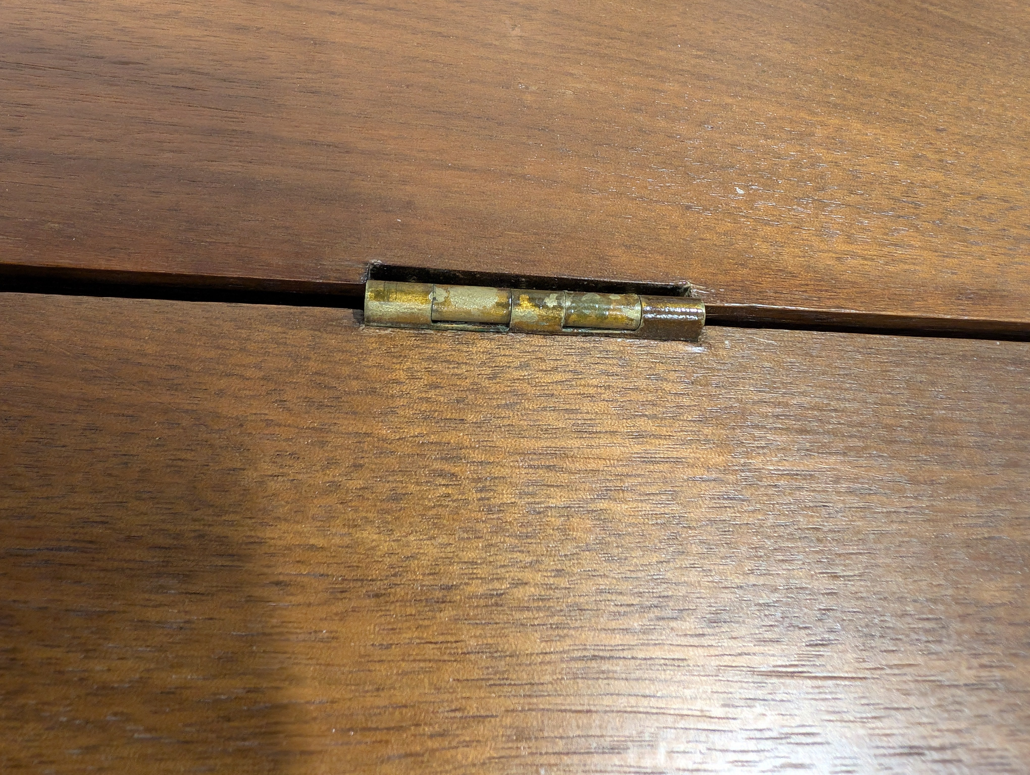 Vintage Wood Drop Leaf Console Table