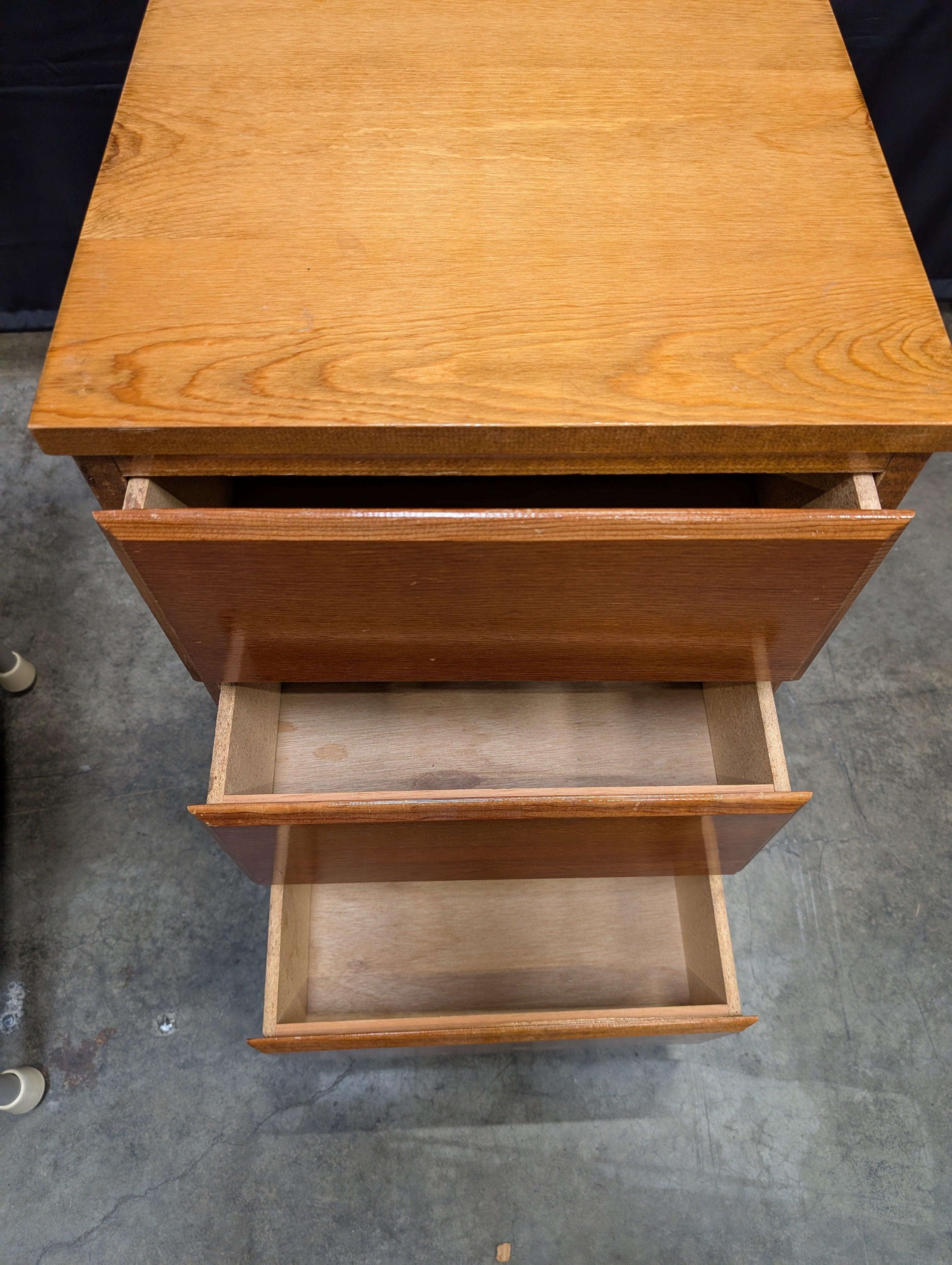 Solid Wood 3-Drawer Storage Cabinet
