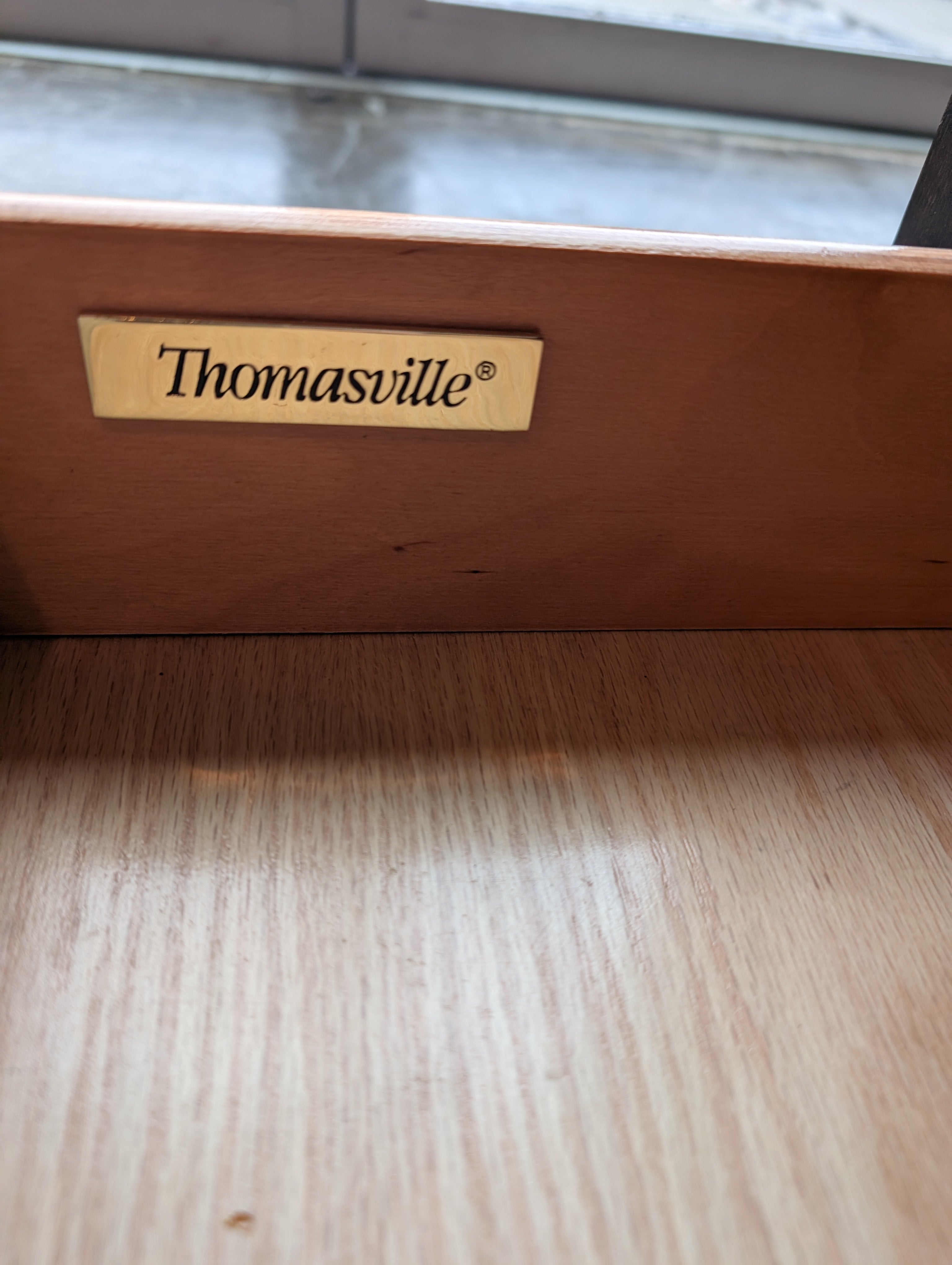 Modern Dark Brown Coffee Table with Storage Drawers and Shelf