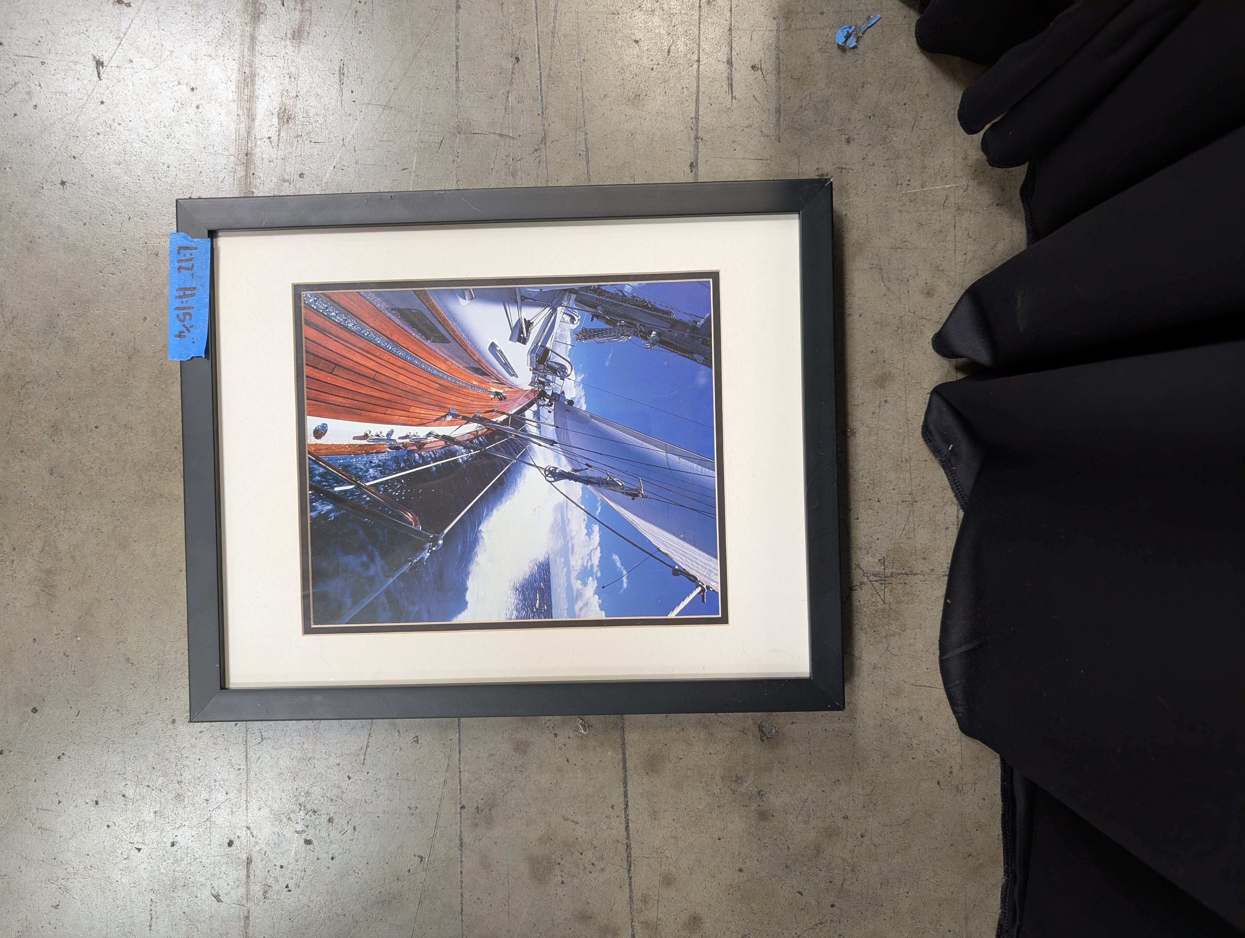 City Skyline Dusk Framed Photograph in Wood