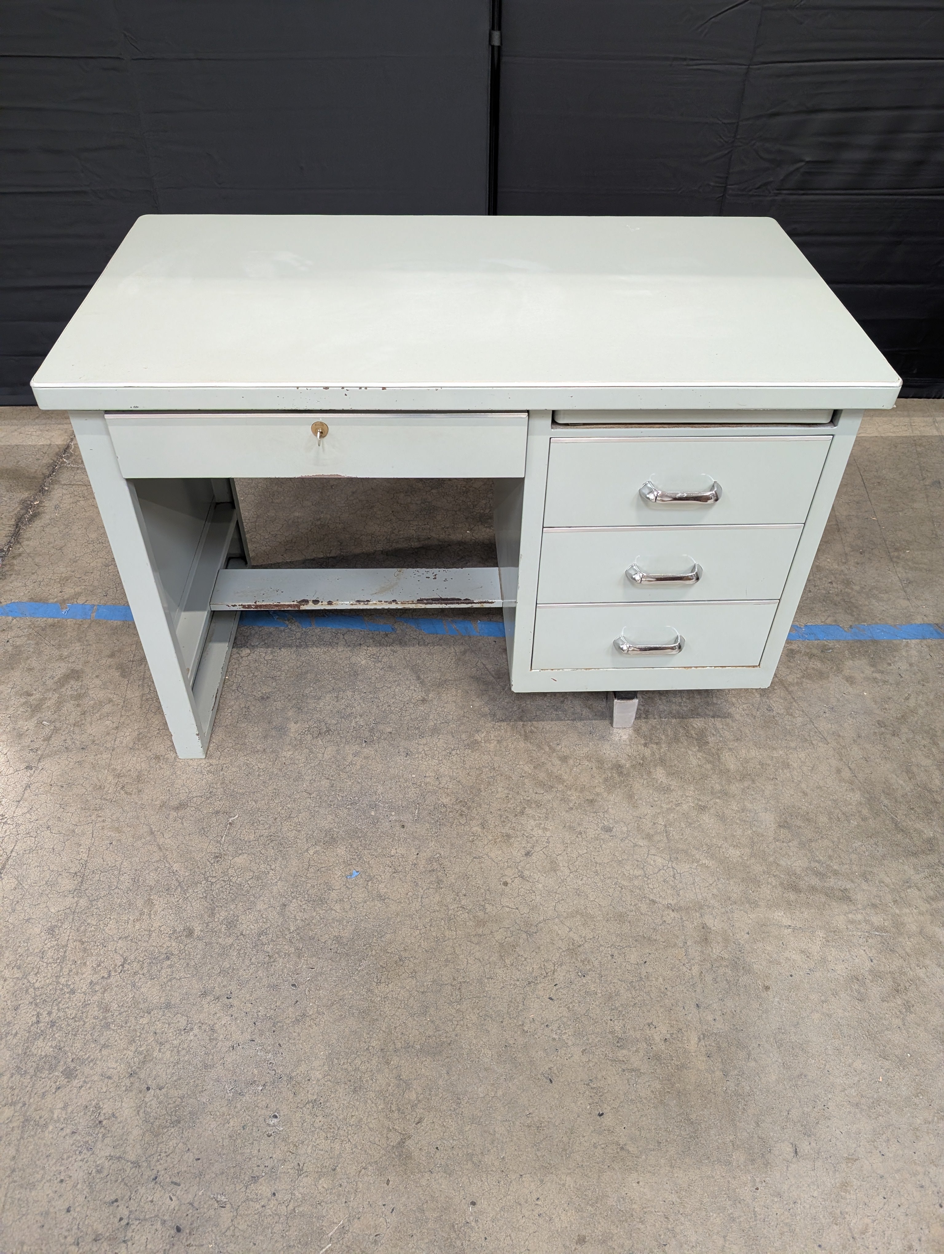Vintage Industrial Steel Office Desk