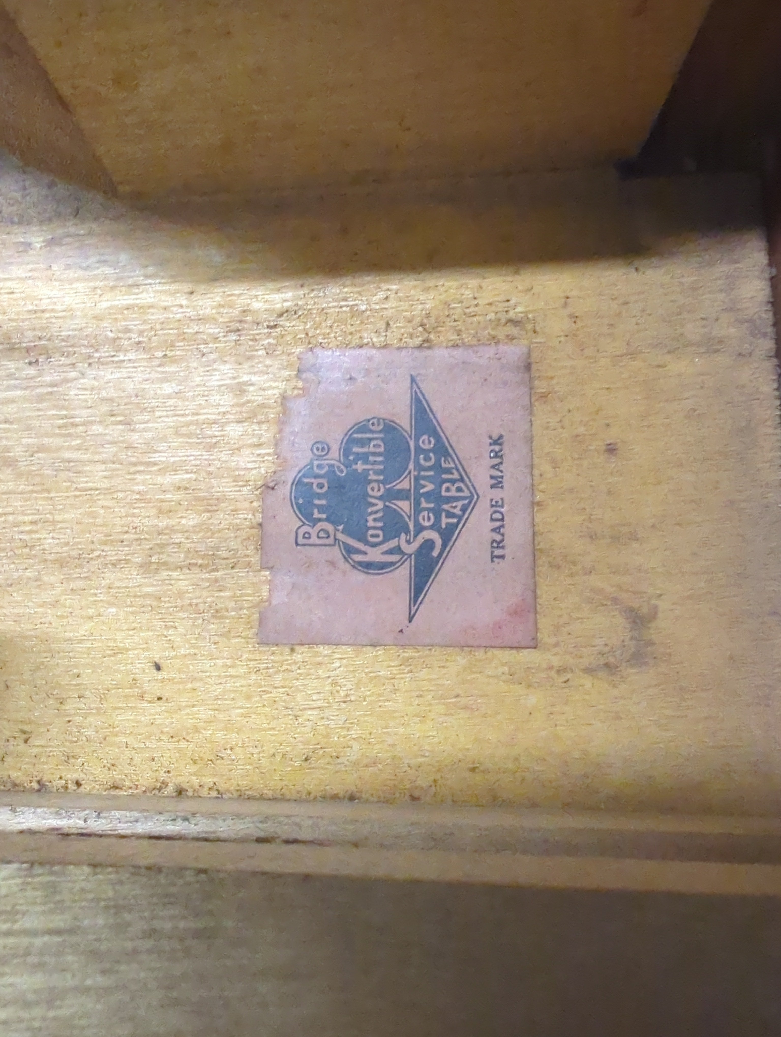 Rustic Wood Drop-Leaf Table