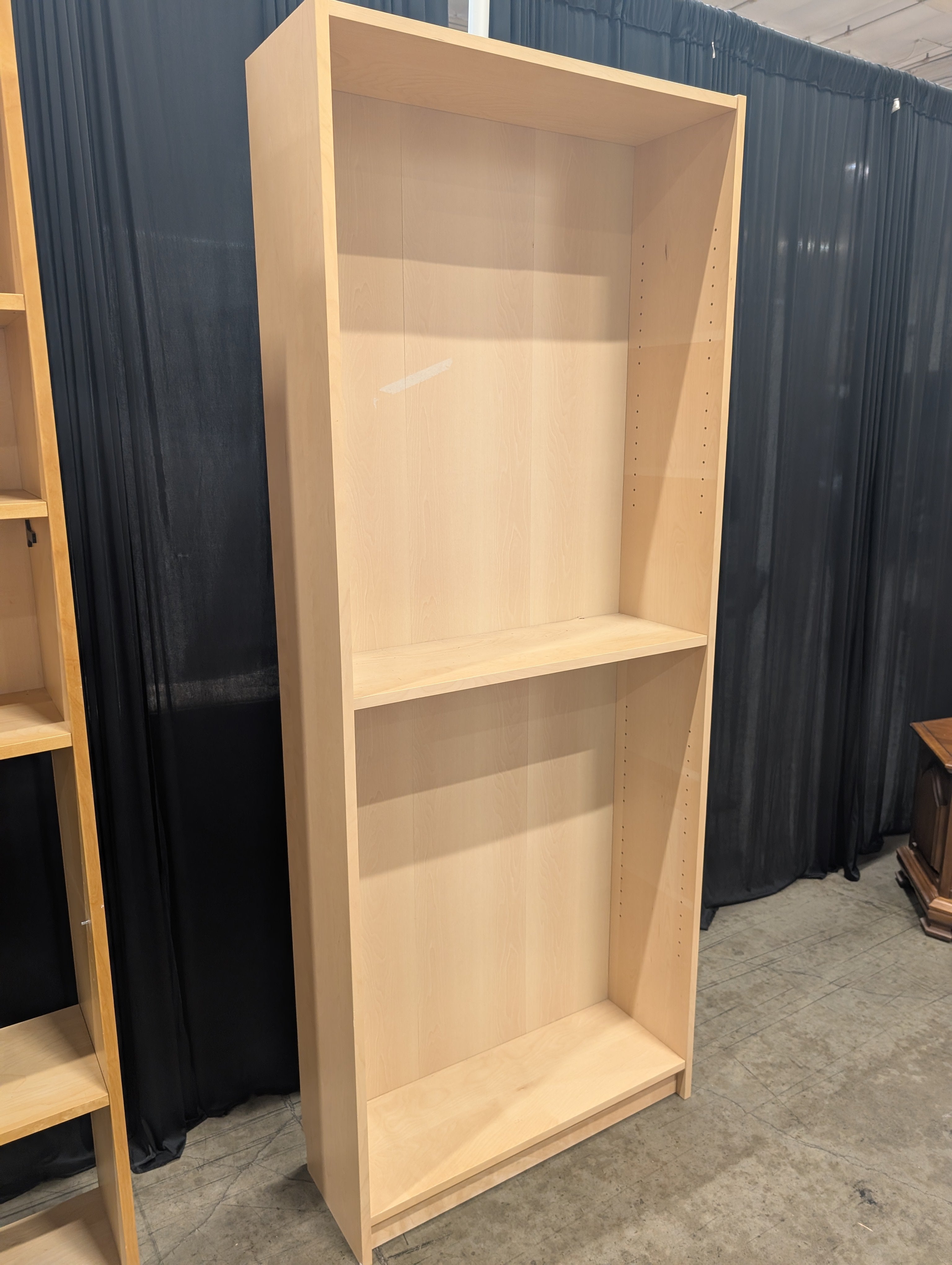 Light Wood Adjustable Shelf Bookcase