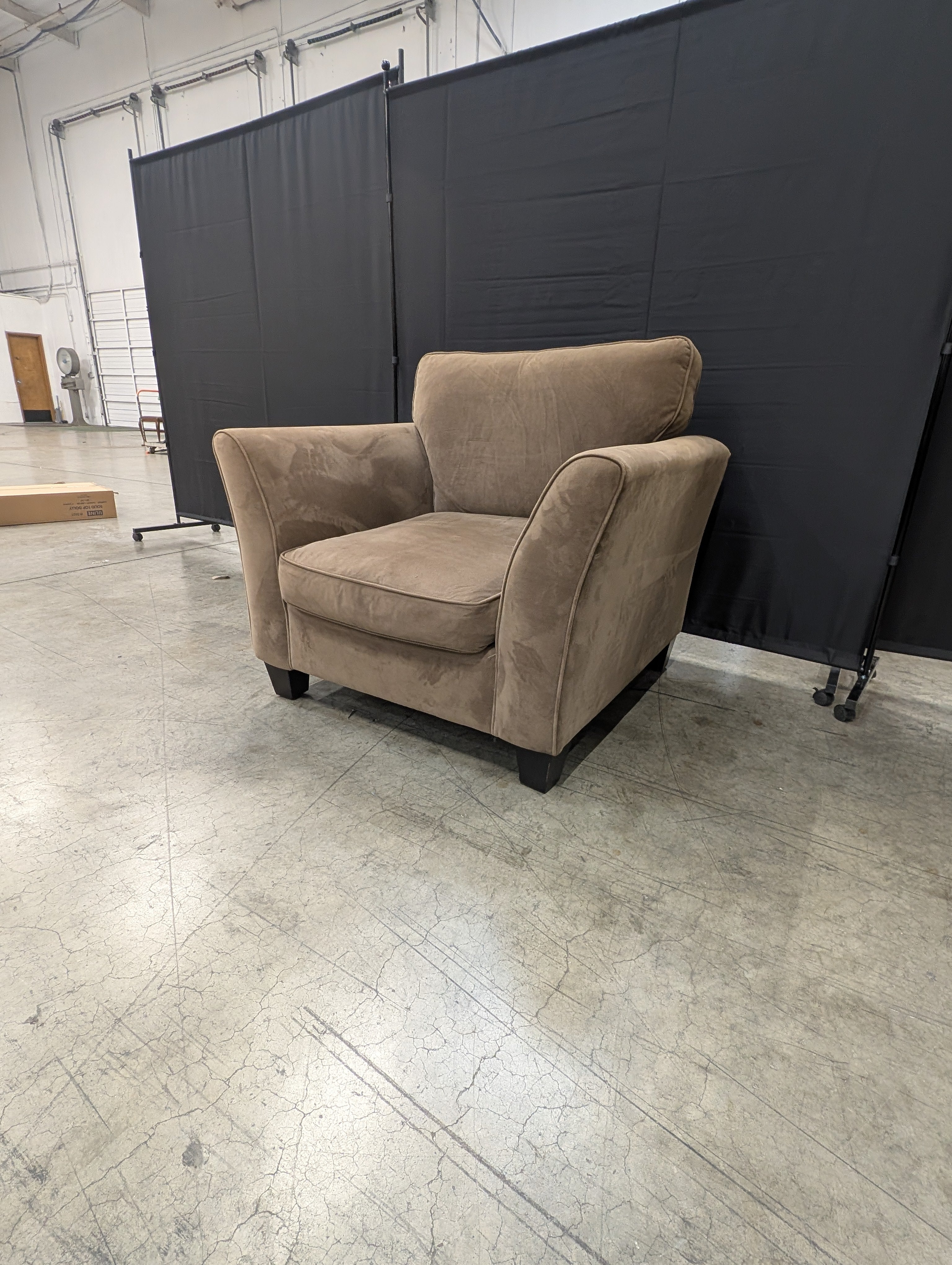 Brown Plush Armchair