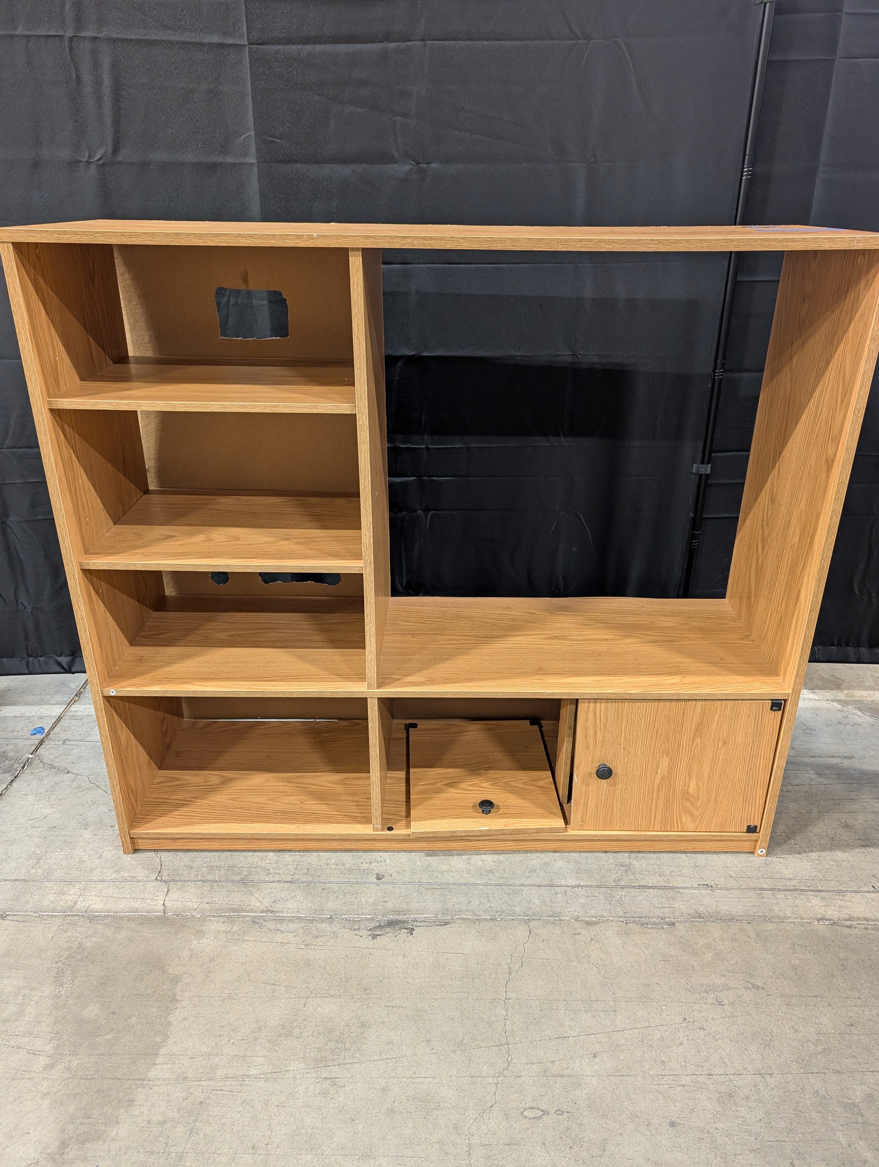 Modern Wood Tone Broken Shelf