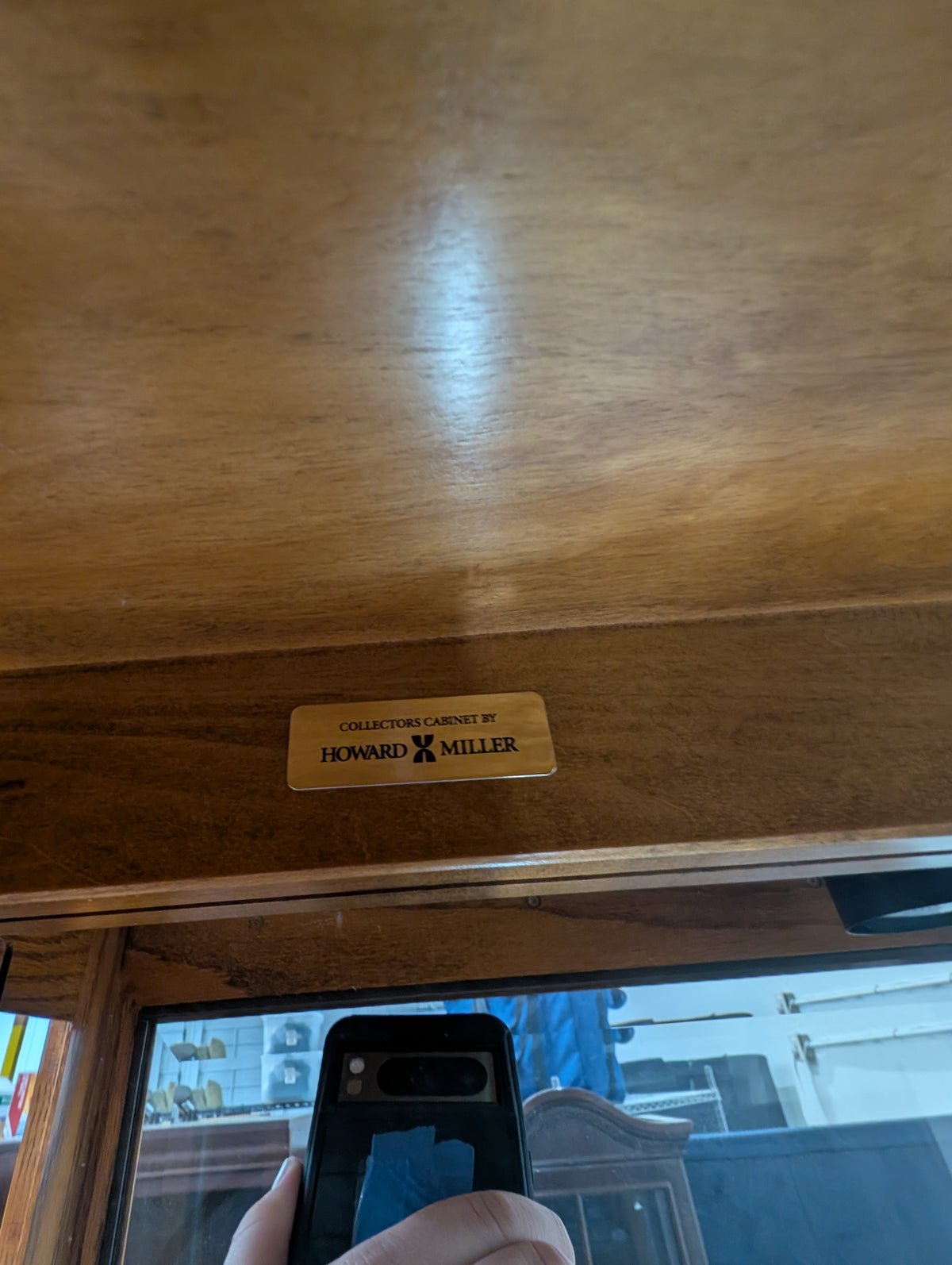 Howard Miller Hardwood Glass Display Cabinet Showcase