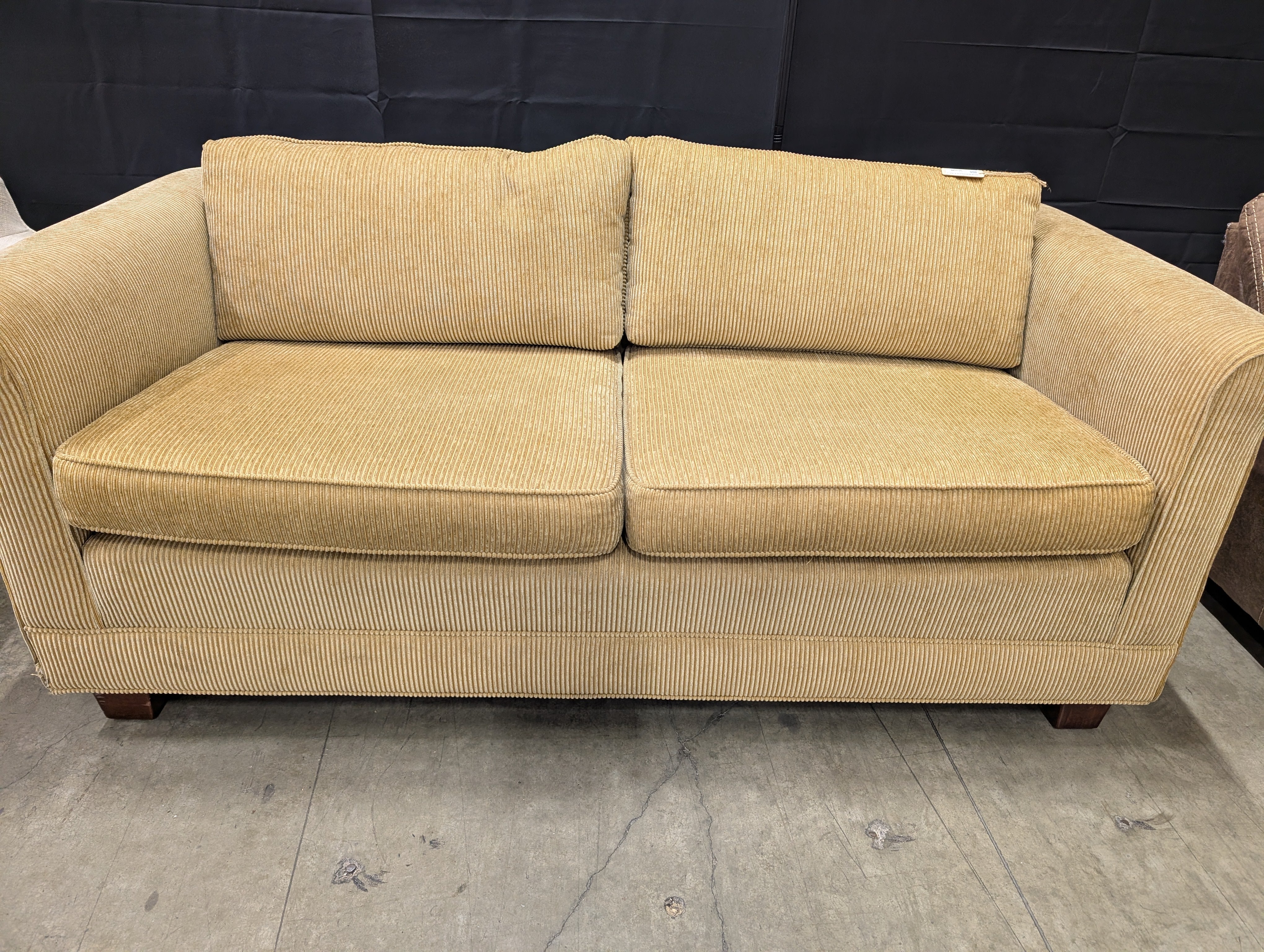 Vintage Durobilt Furniture Sofa: Brown Corduroy