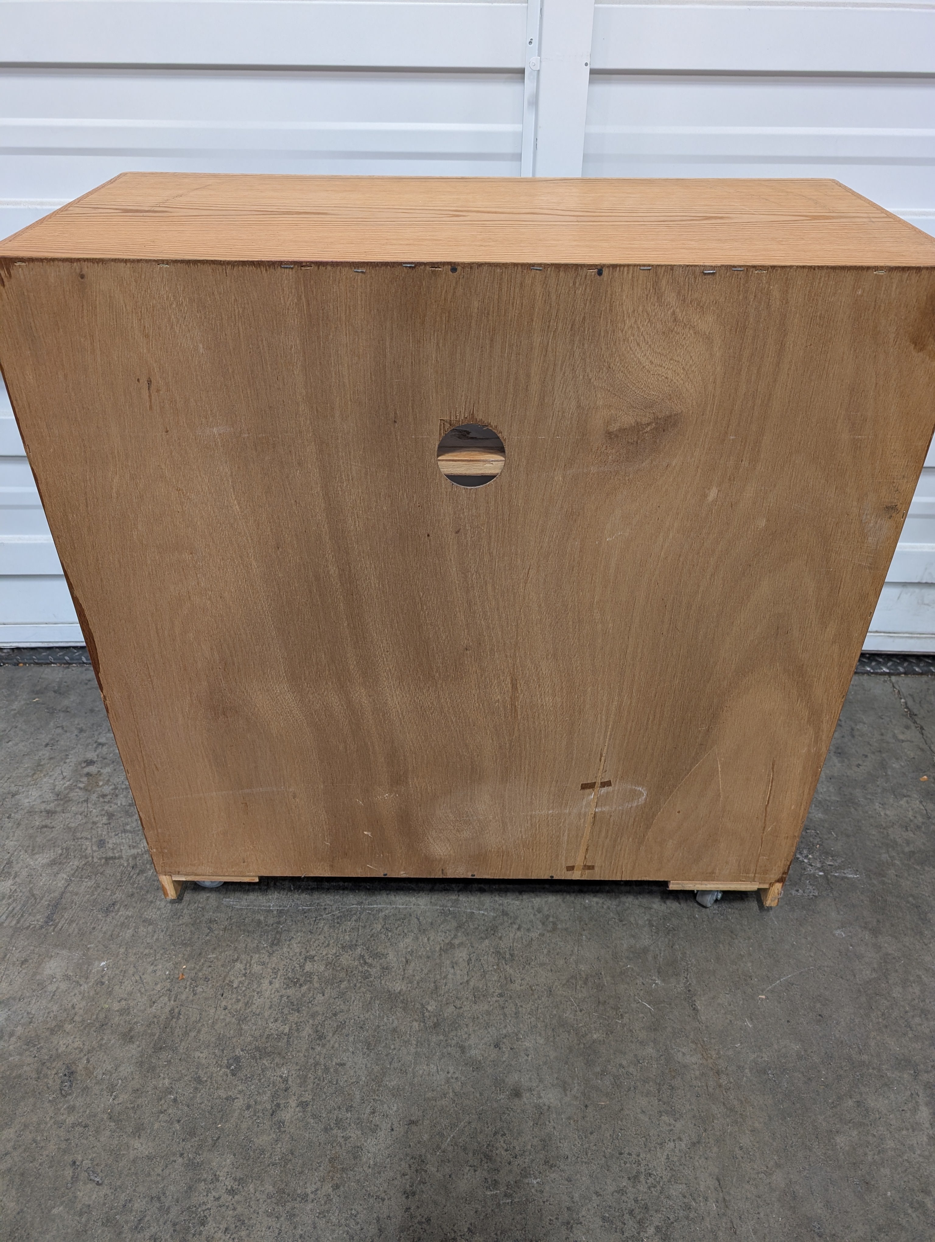 Functional Light Wood Three-Shelf Bookcase