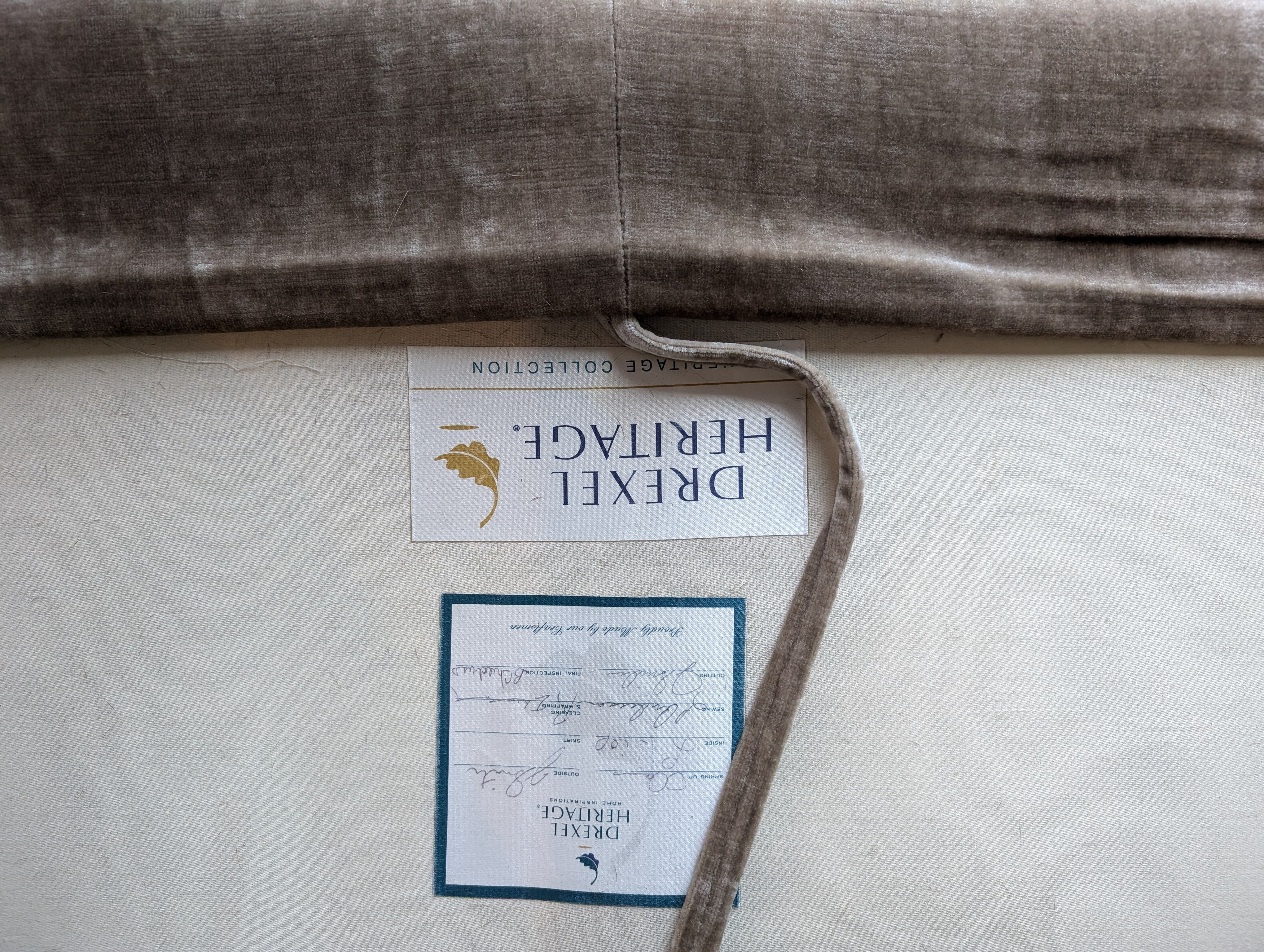 Drexel Heritage Heritage Collection Plush Velvet Sofa