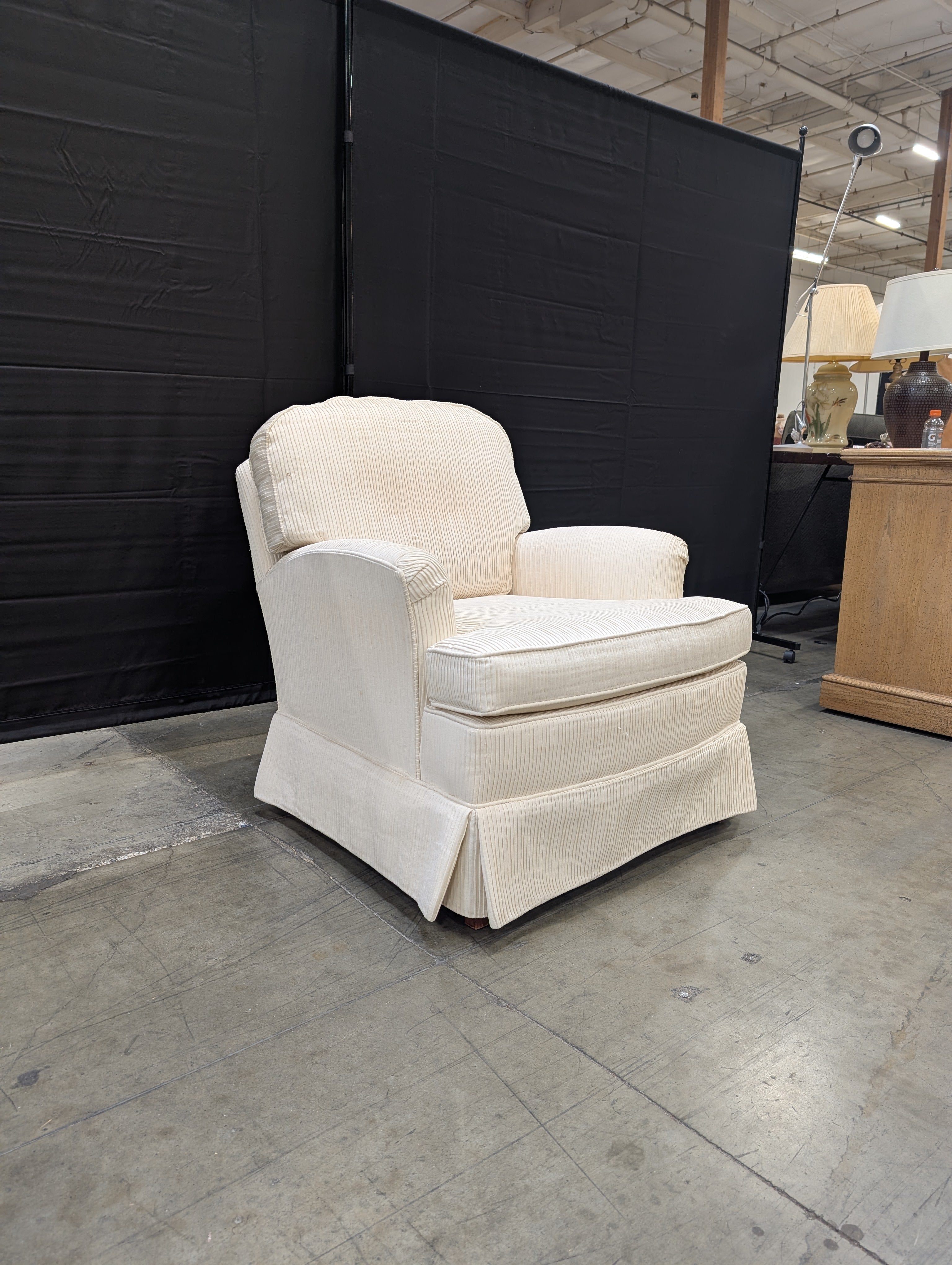 Cream Ribbed WOODMARK Original Accent Armchair