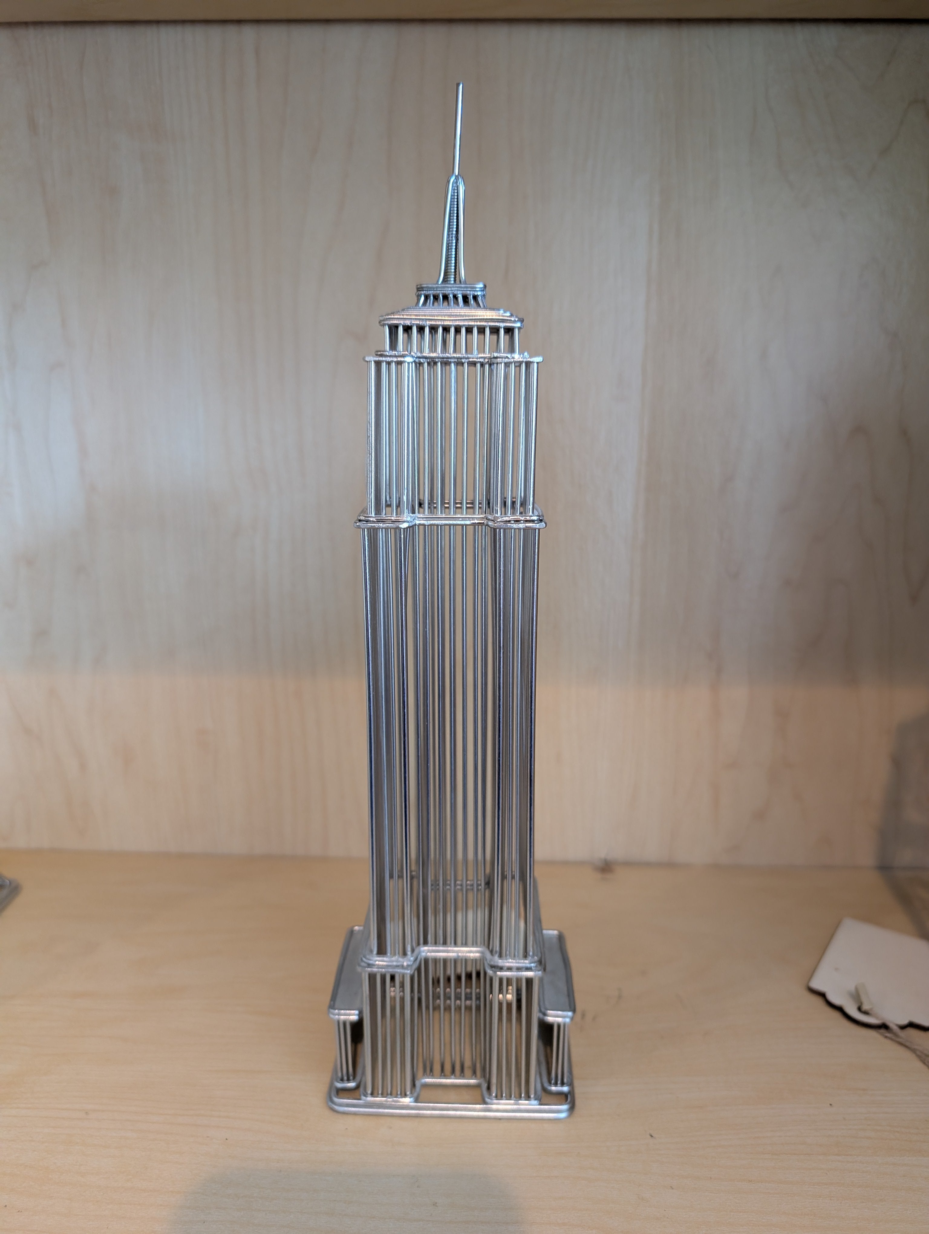 Set of 3 Wire Sculptured Buldings