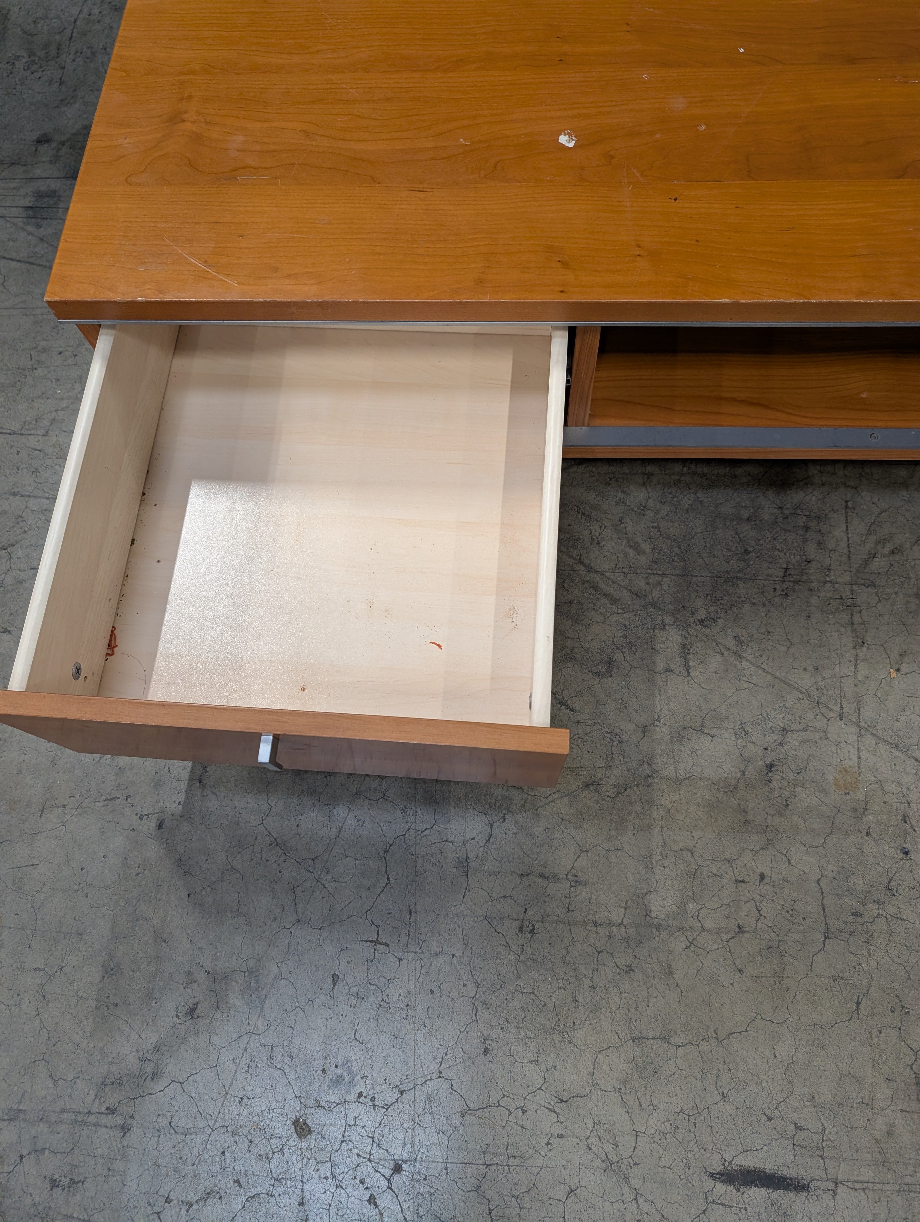 Versatile Wooden Media Console with Integrated Storage