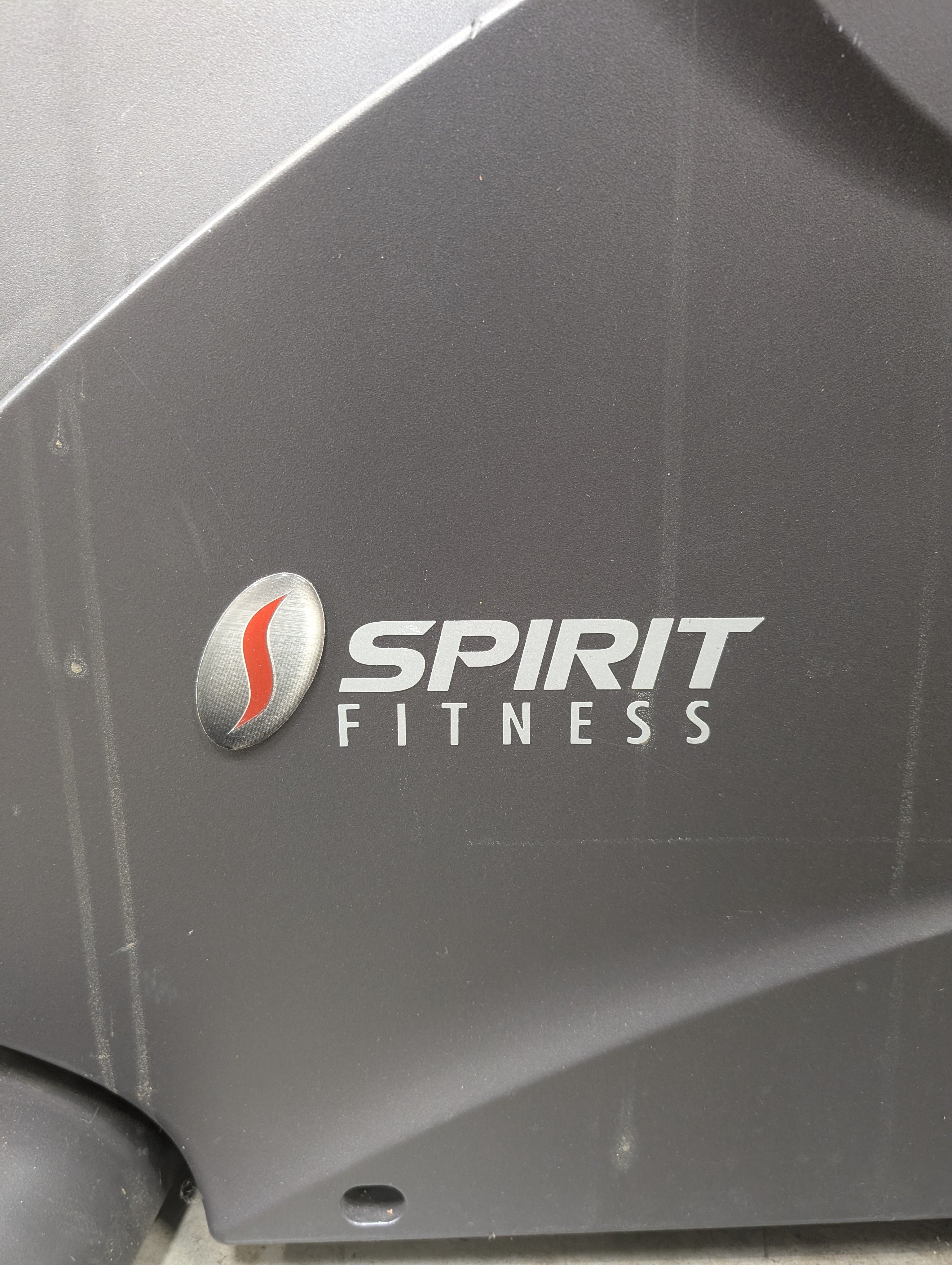 Spirit Fitness Upright Stationary Bicycle in Grey