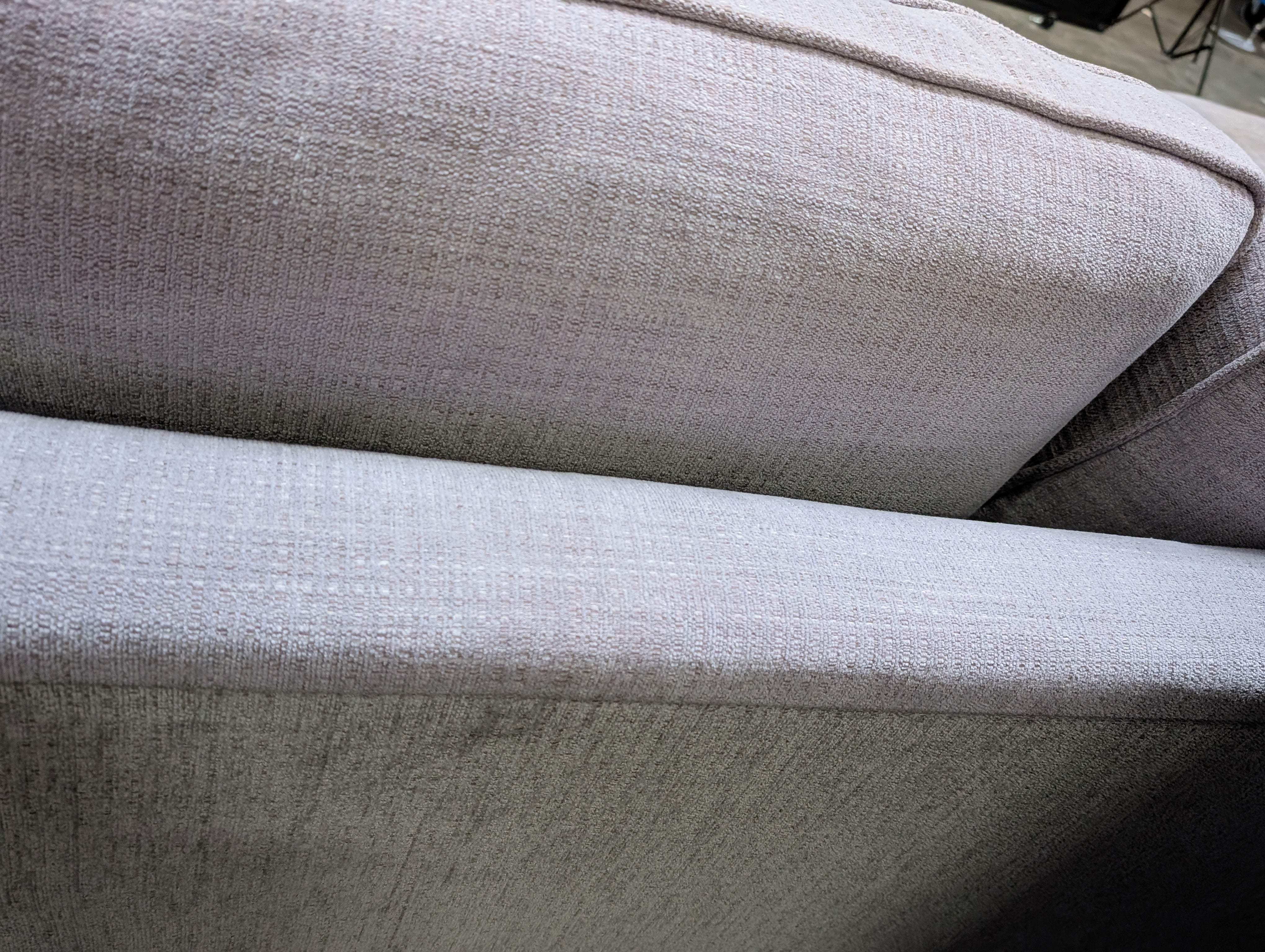Contemporary Light Grey Fabric Sectional Sofa with Left Chaise