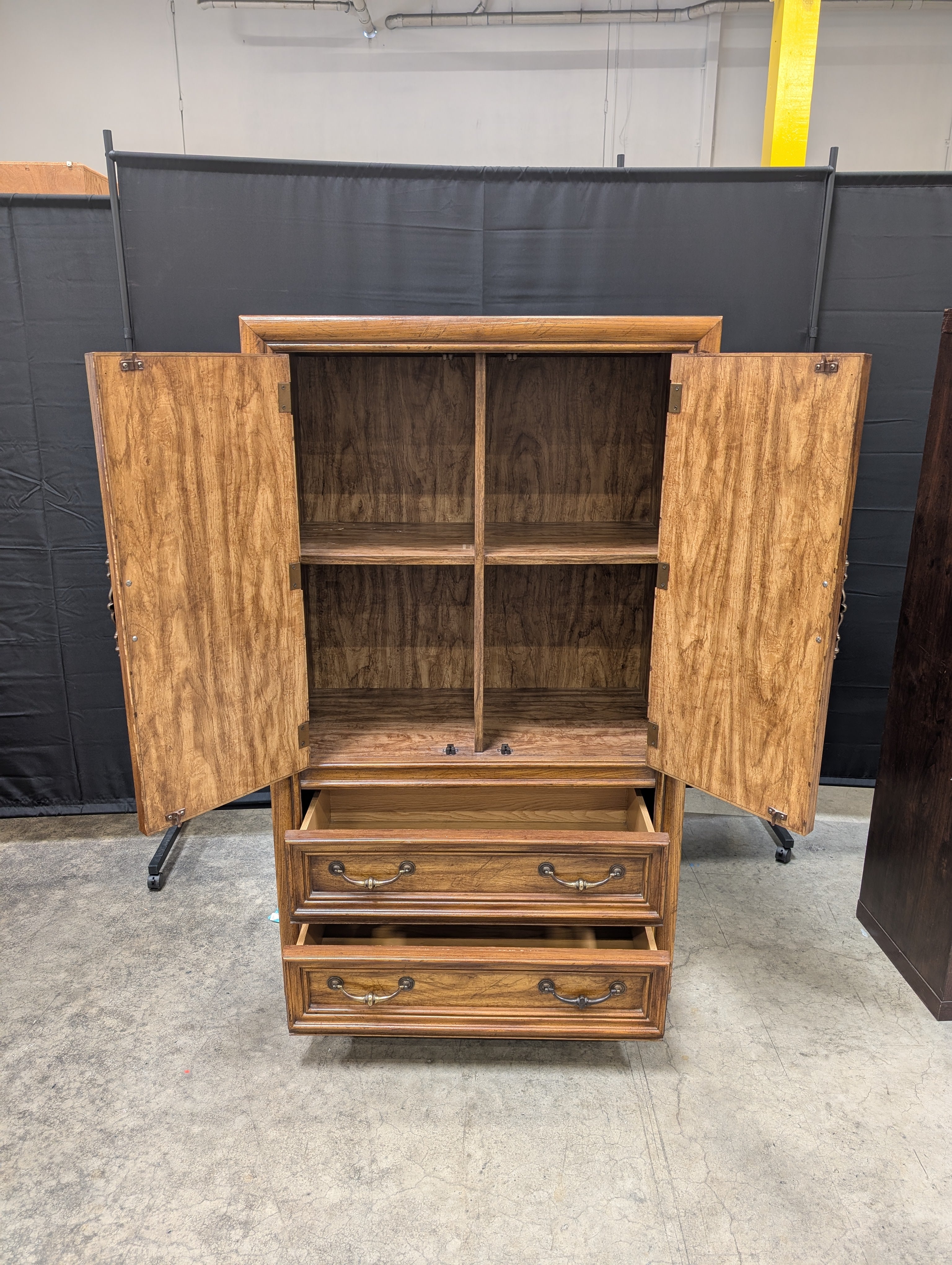 First Family Traditional Brown Wood Dresser with Paneled Fronts
