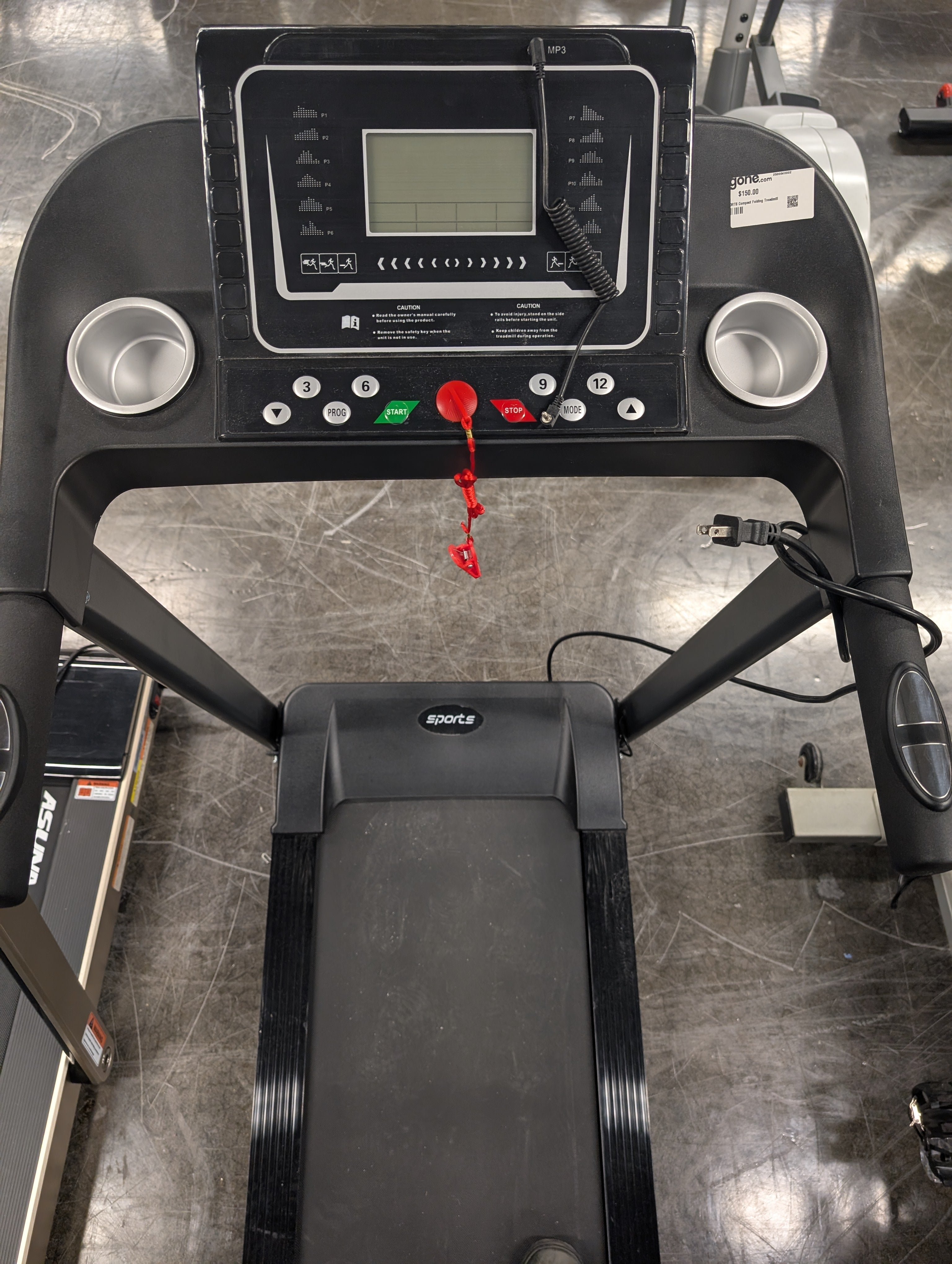 SPORTS Compact Folding Treadmill