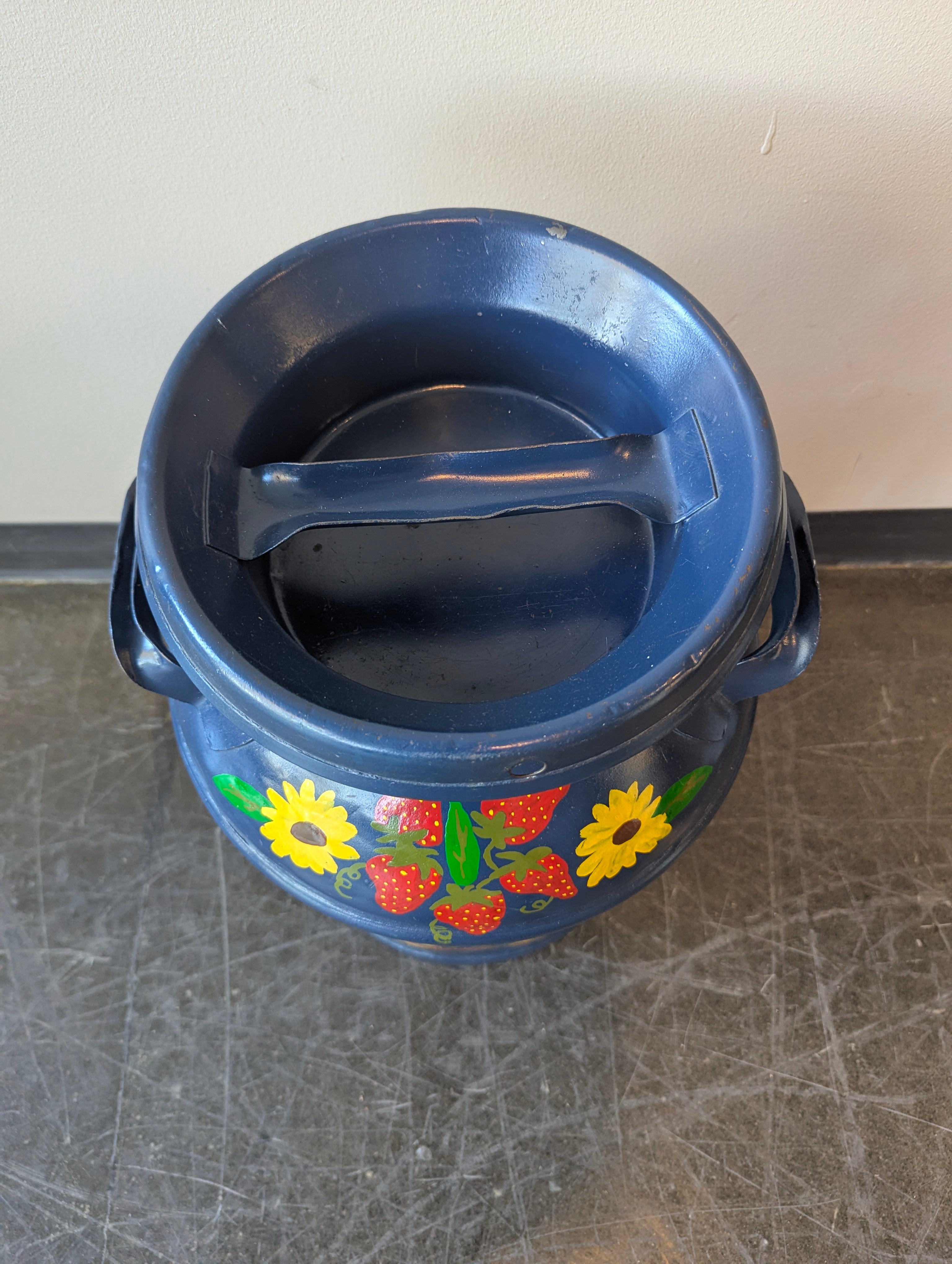 Vintage Hand-Painted Milk Can