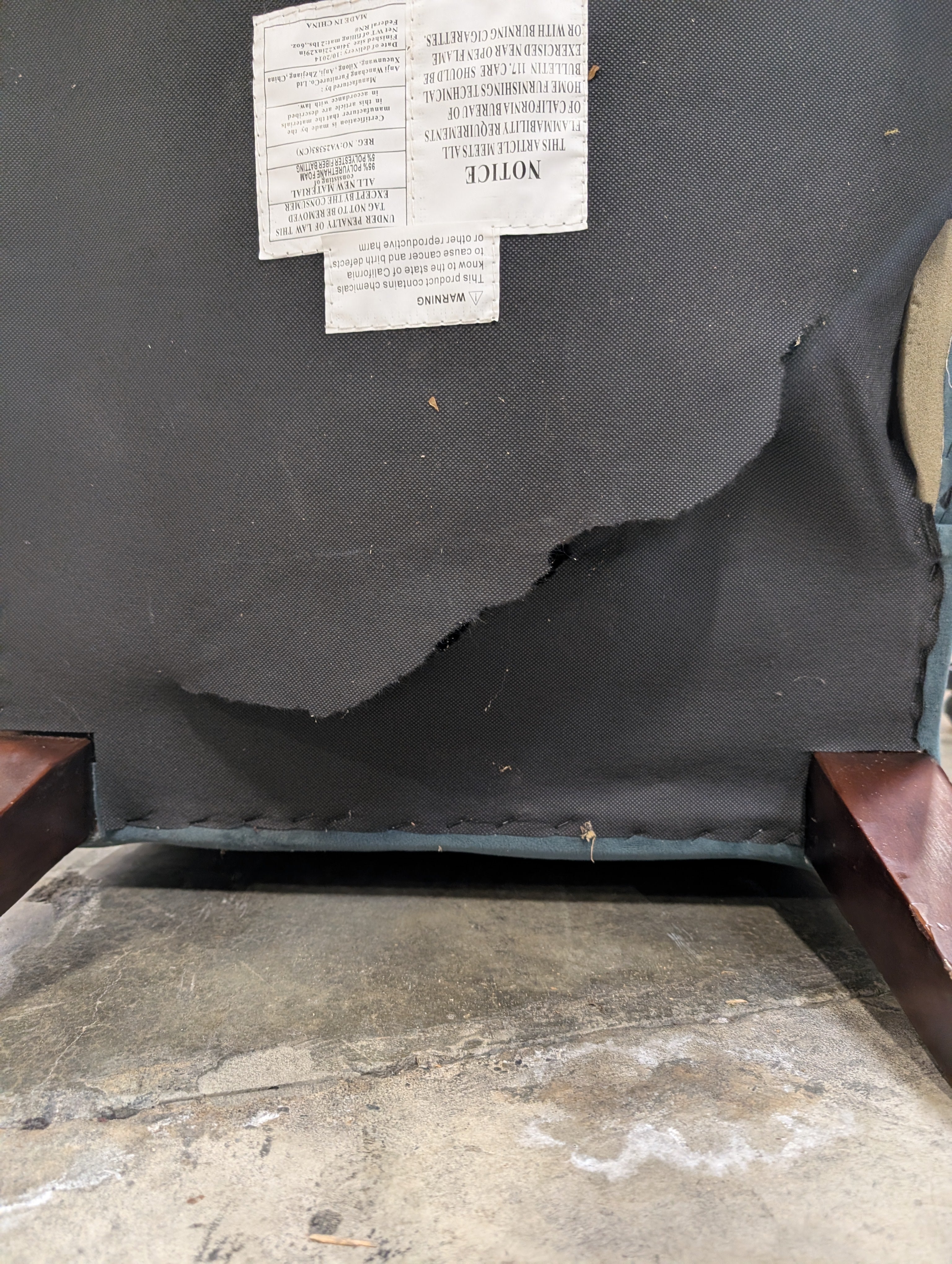 Deep Teal Velvet Upholstered High-Back Accent Chair