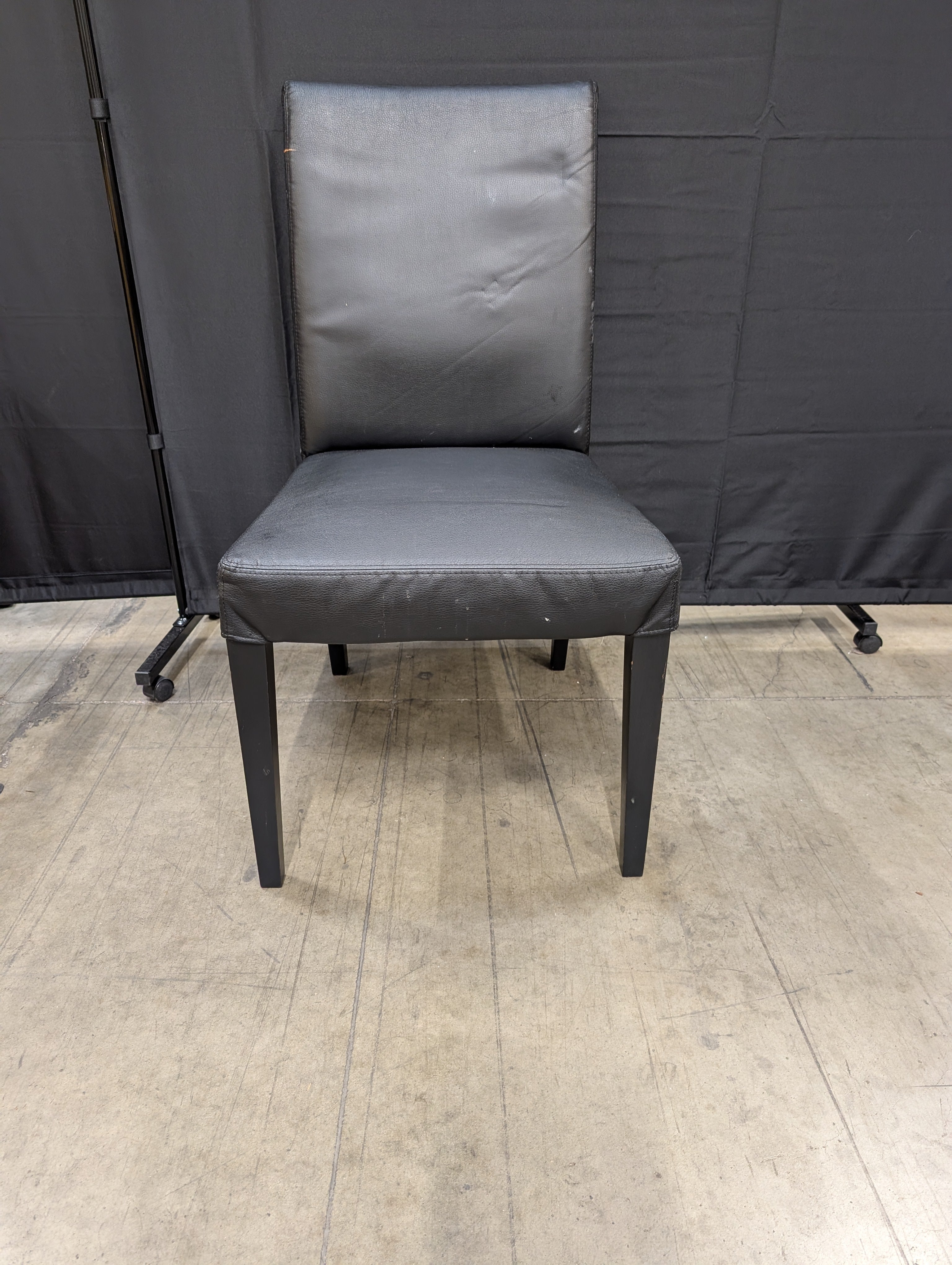 Contemporary Dark Upholstered Dining Side Chair