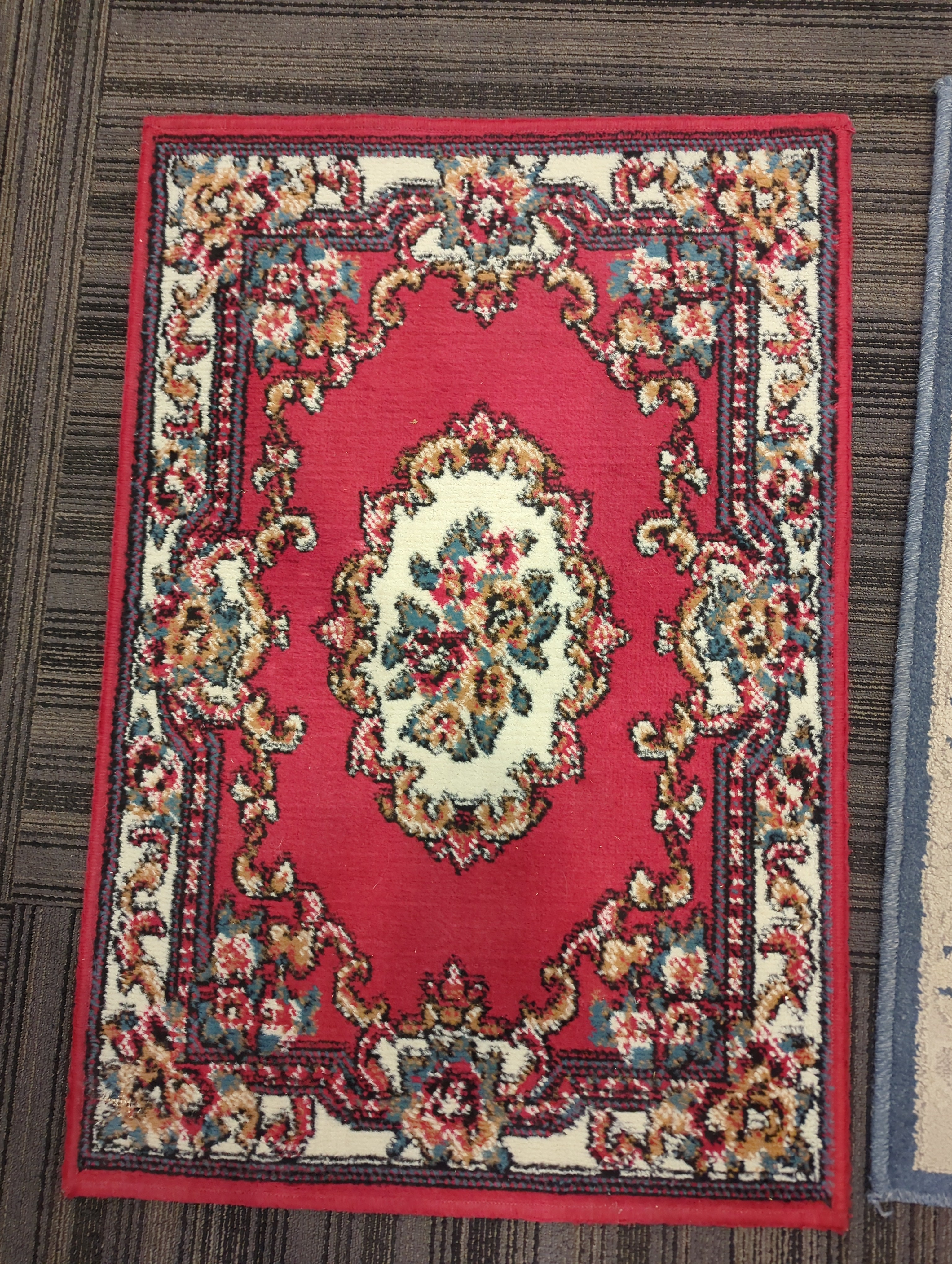 Red Hallway Traditional Rug