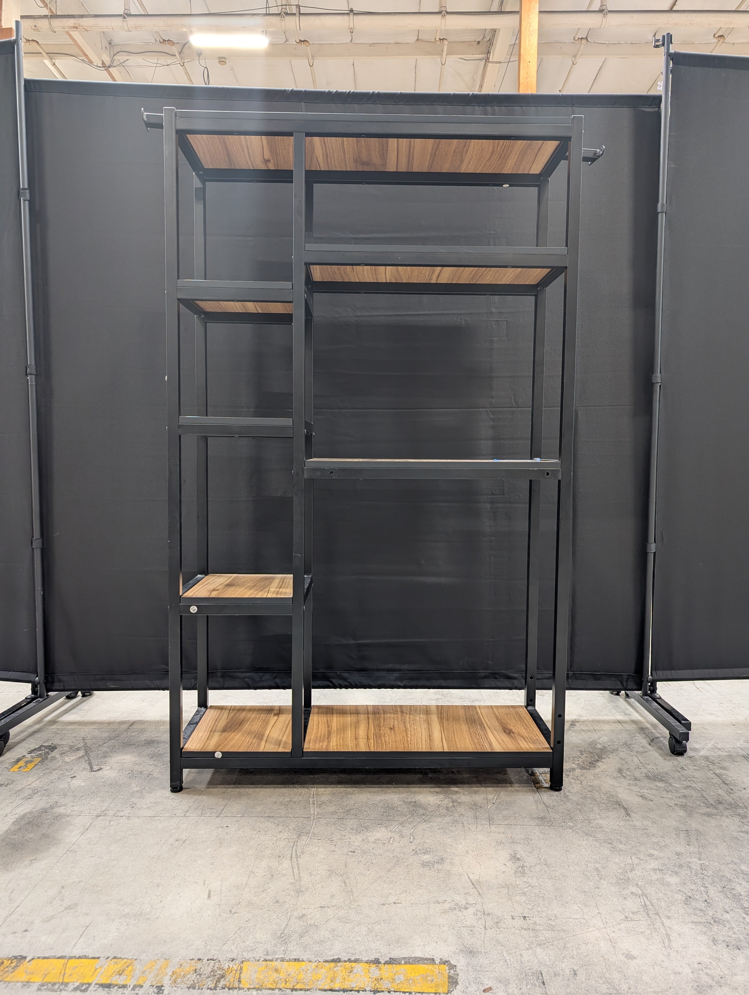 Modern Industrial Geometric Display Shelf