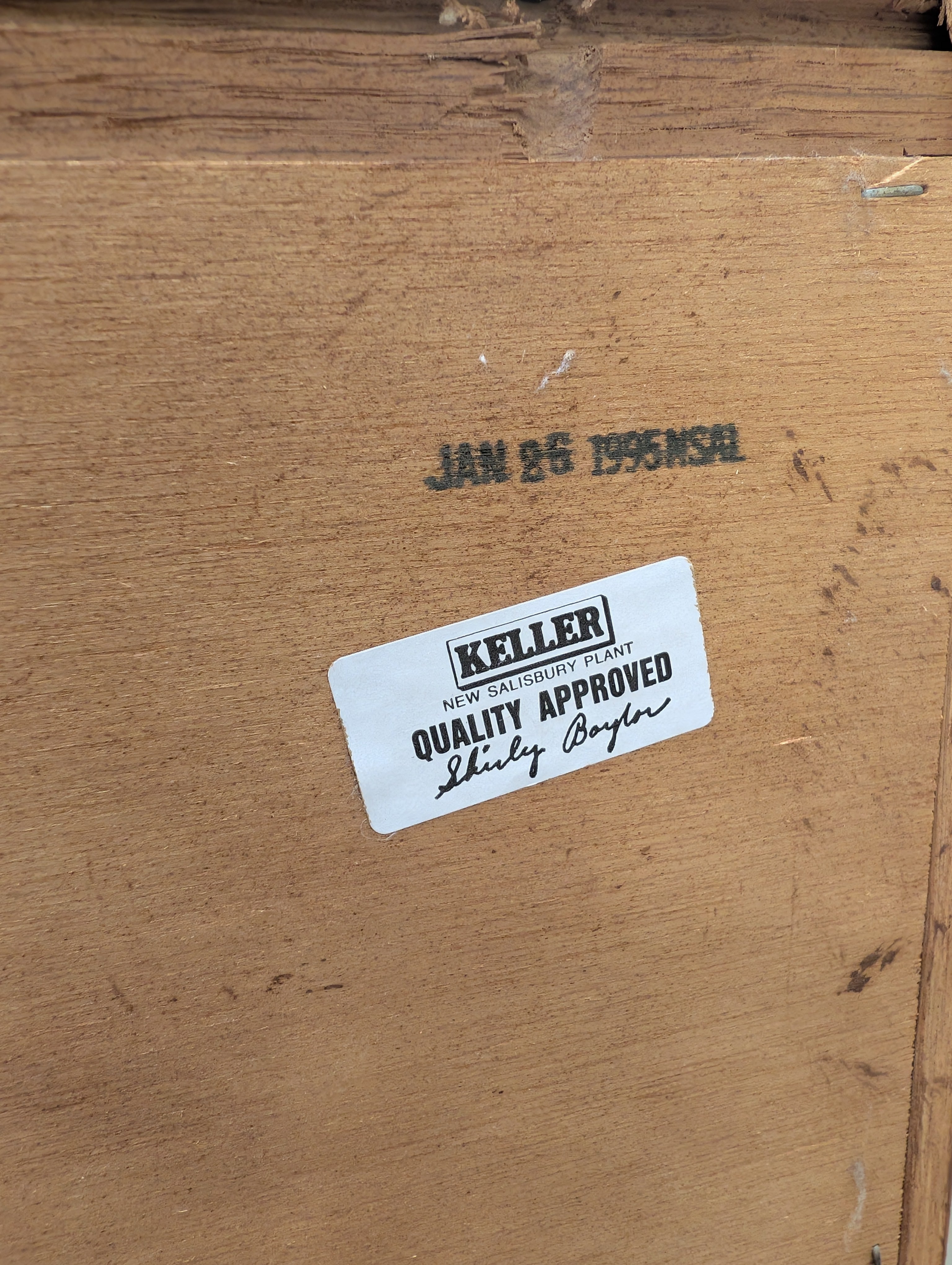 Keller Furniture Traditional Cherry Tone Wood Nightstand Pair with Bail Pulls