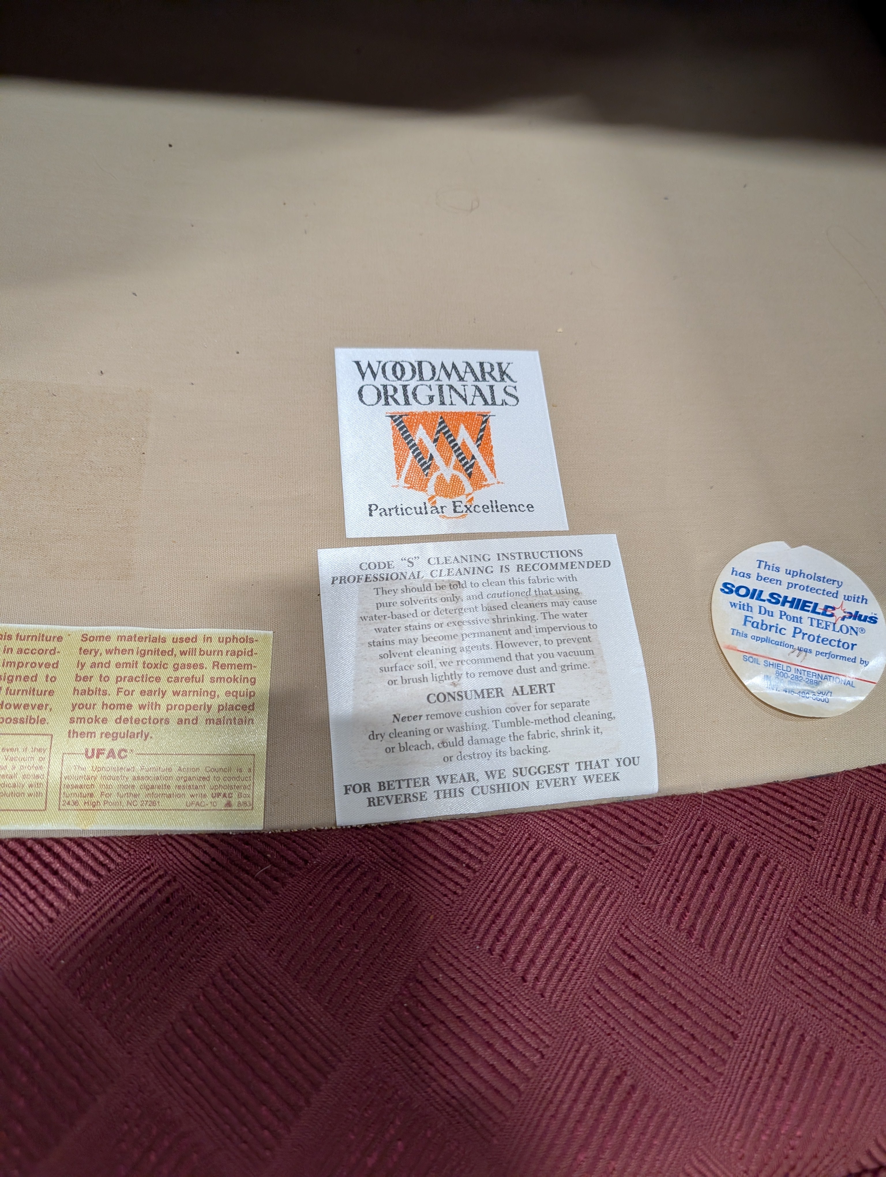 Textured Pink WOODMARK Original Armchair