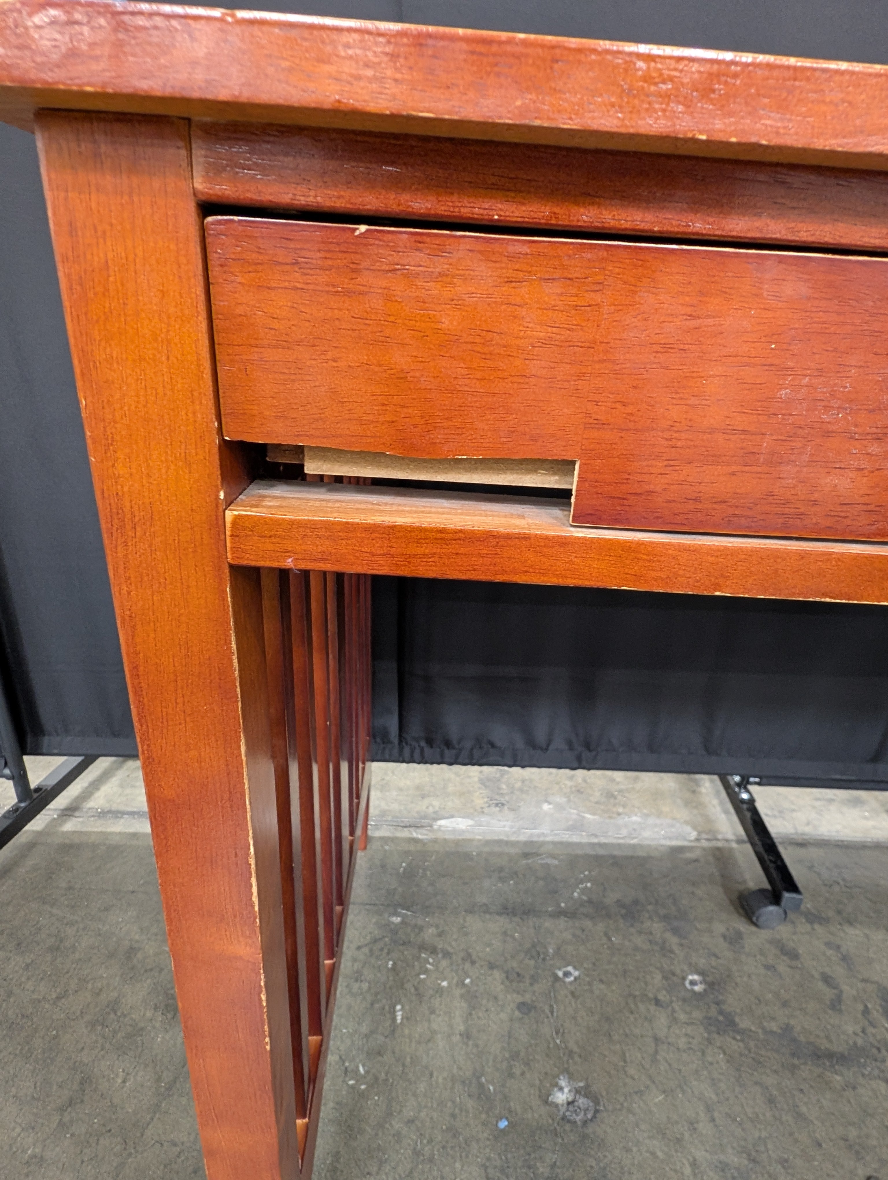 Mission Style Hardwood Writing Desk with Drawers