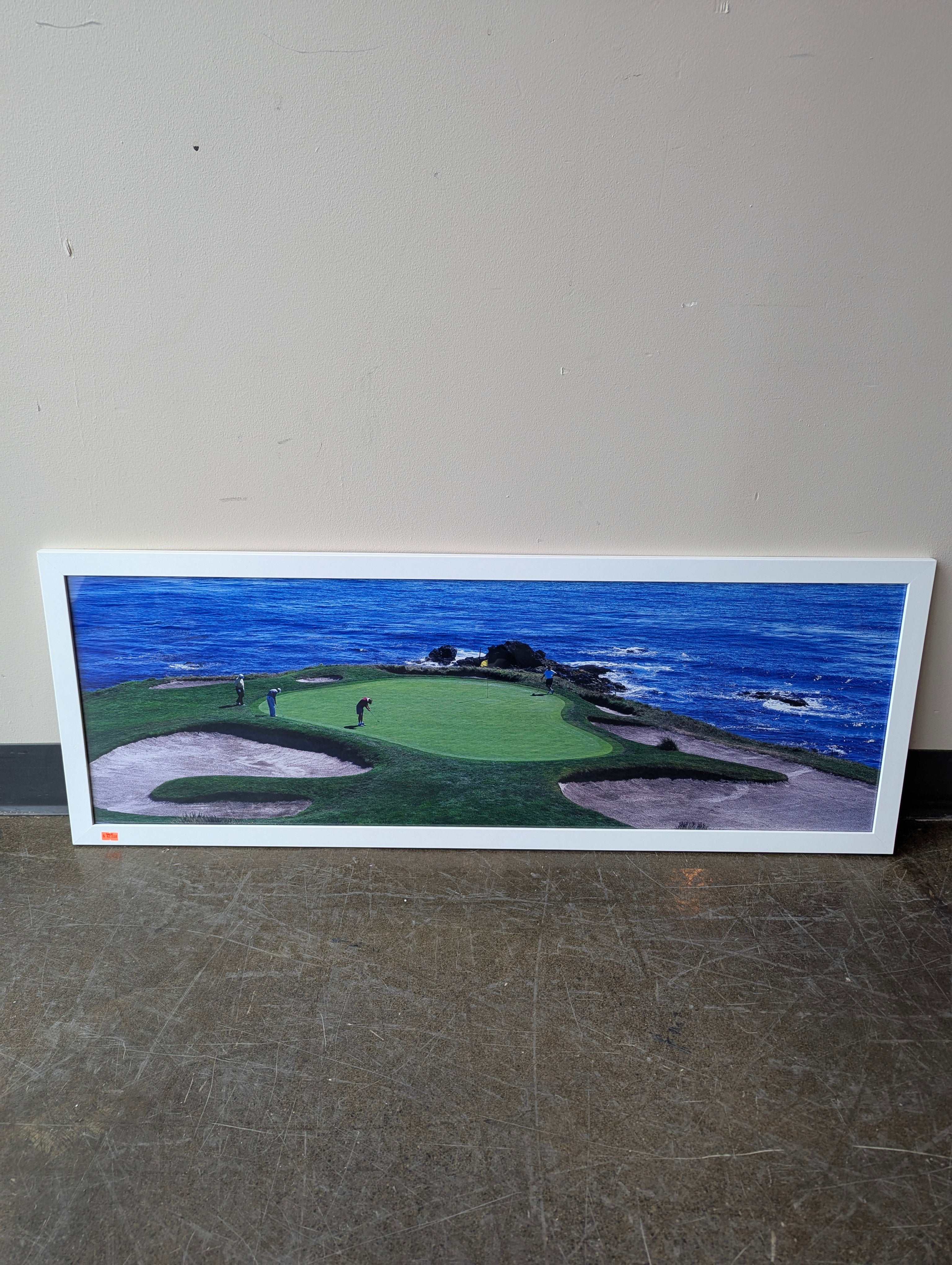 Scenic Coastal Golf Course Framed Print