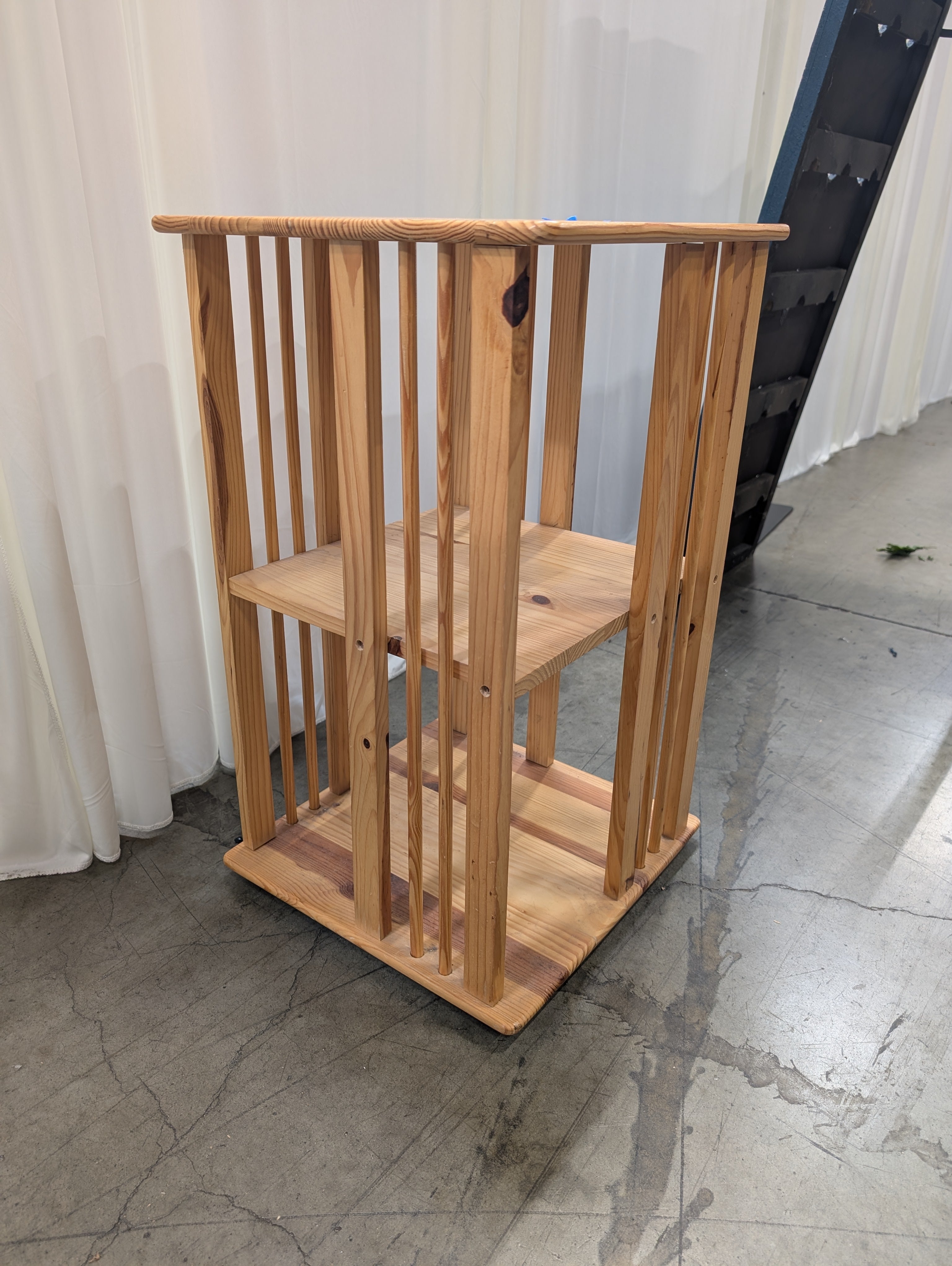 Craftsman Style Slatted End Table in Pine