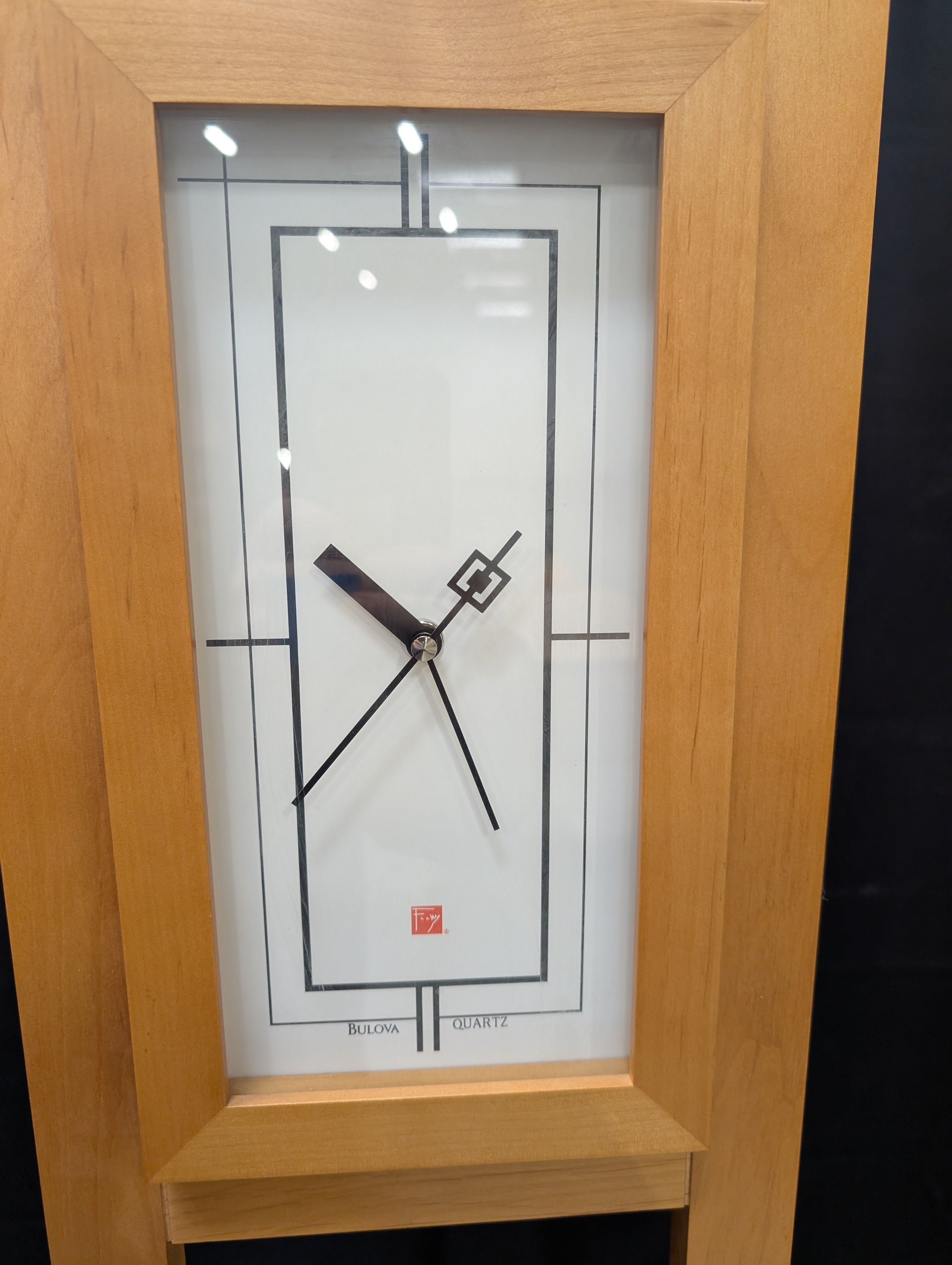 Traditional Wood Floor Clock - Medium Brown Freestanding Timepiece