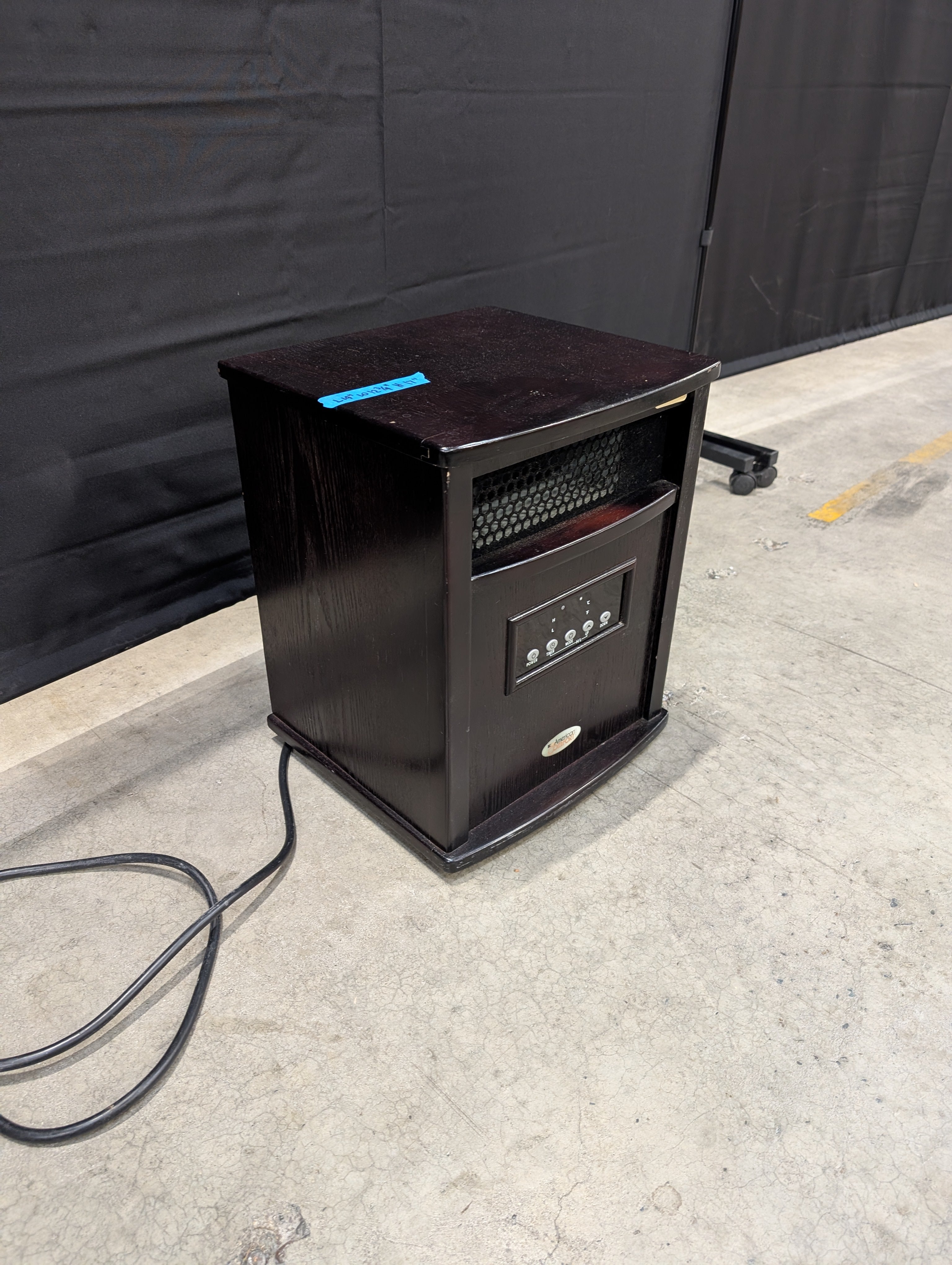 American Comfort Wood Cabinet Infrared Electric Space Heater