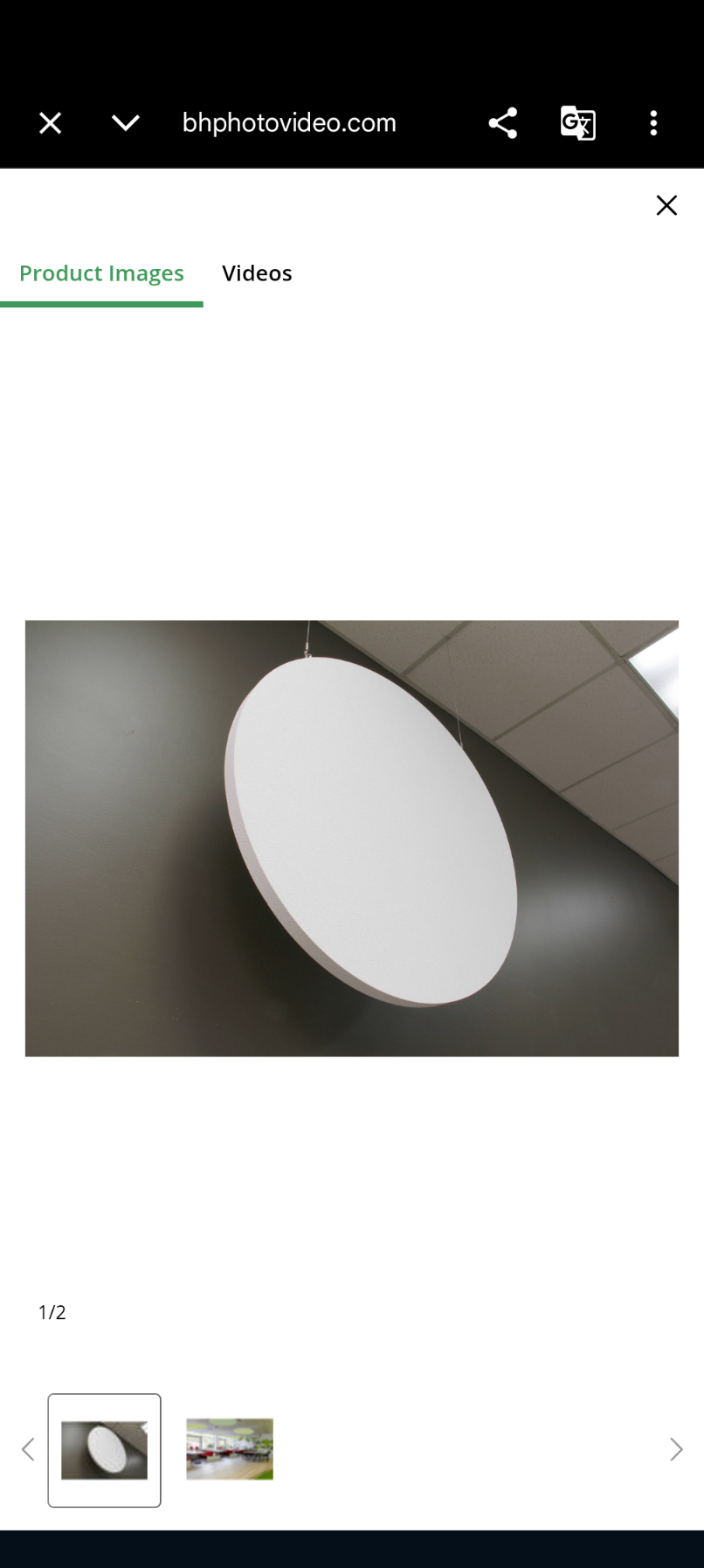 Primacoustic Cirrus 36 Circular Acoustic Ceiling Clouds, Paintable Sound Panels