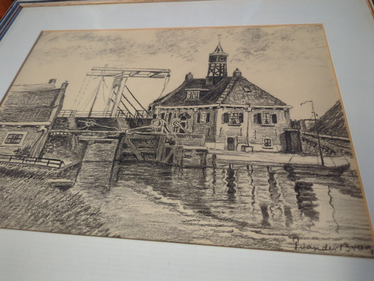 Pencil sketch of mill