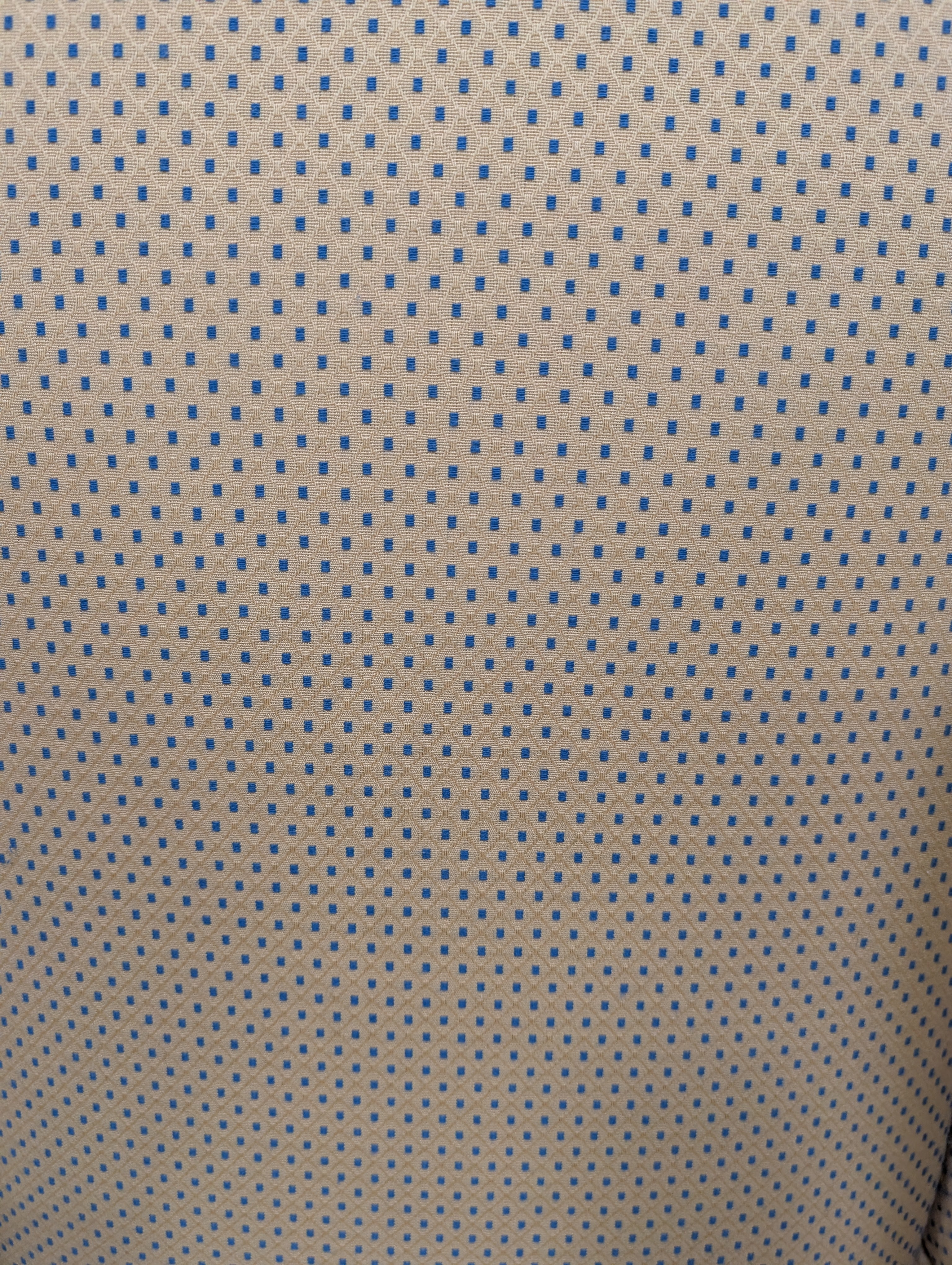 Yellow Wingback Armchair with Skirted Base