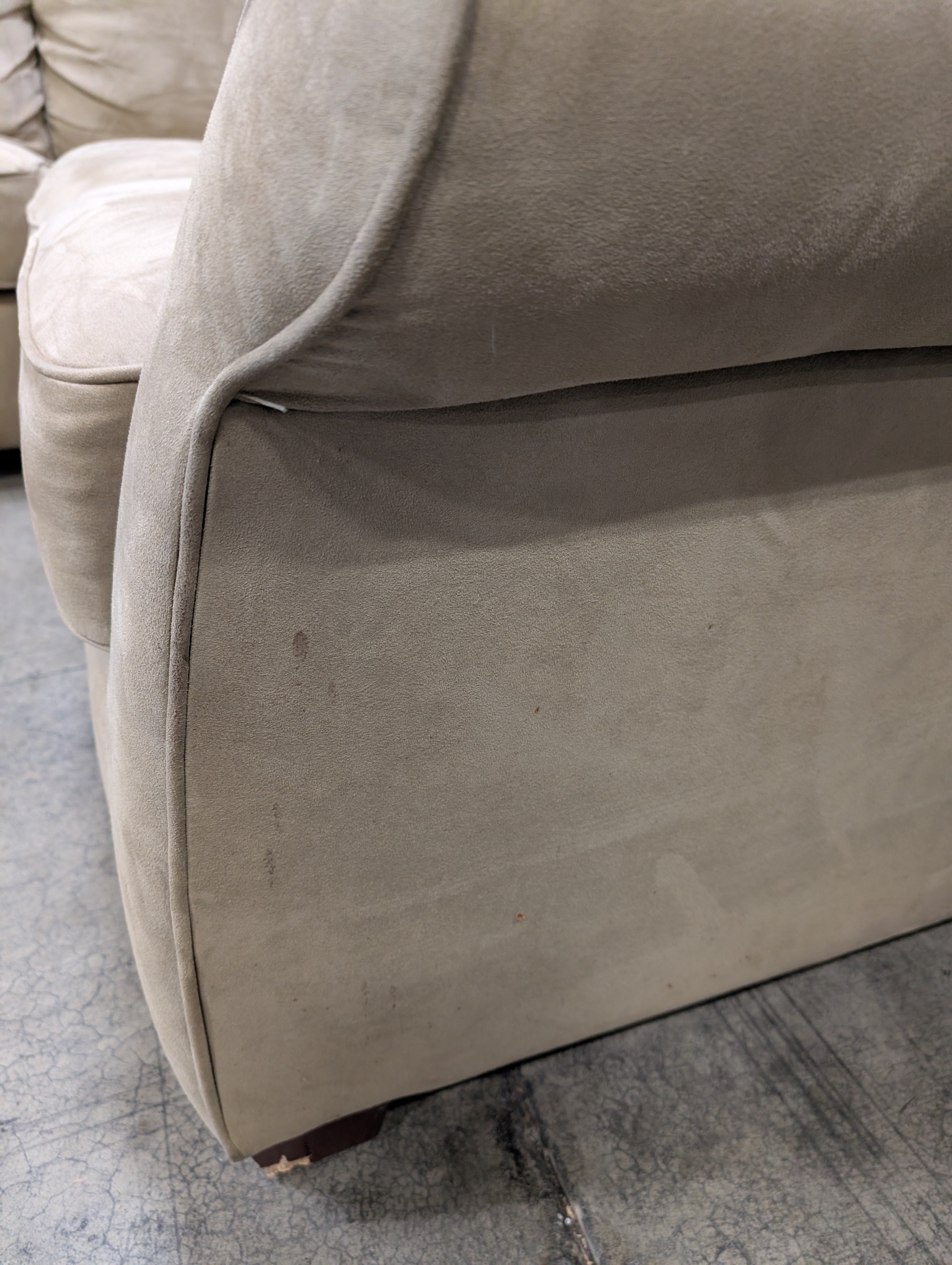 Spacious Tan L-Shaped Sectional Sofa