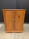 Knotty Pine Double-Door Cabinet in Wood