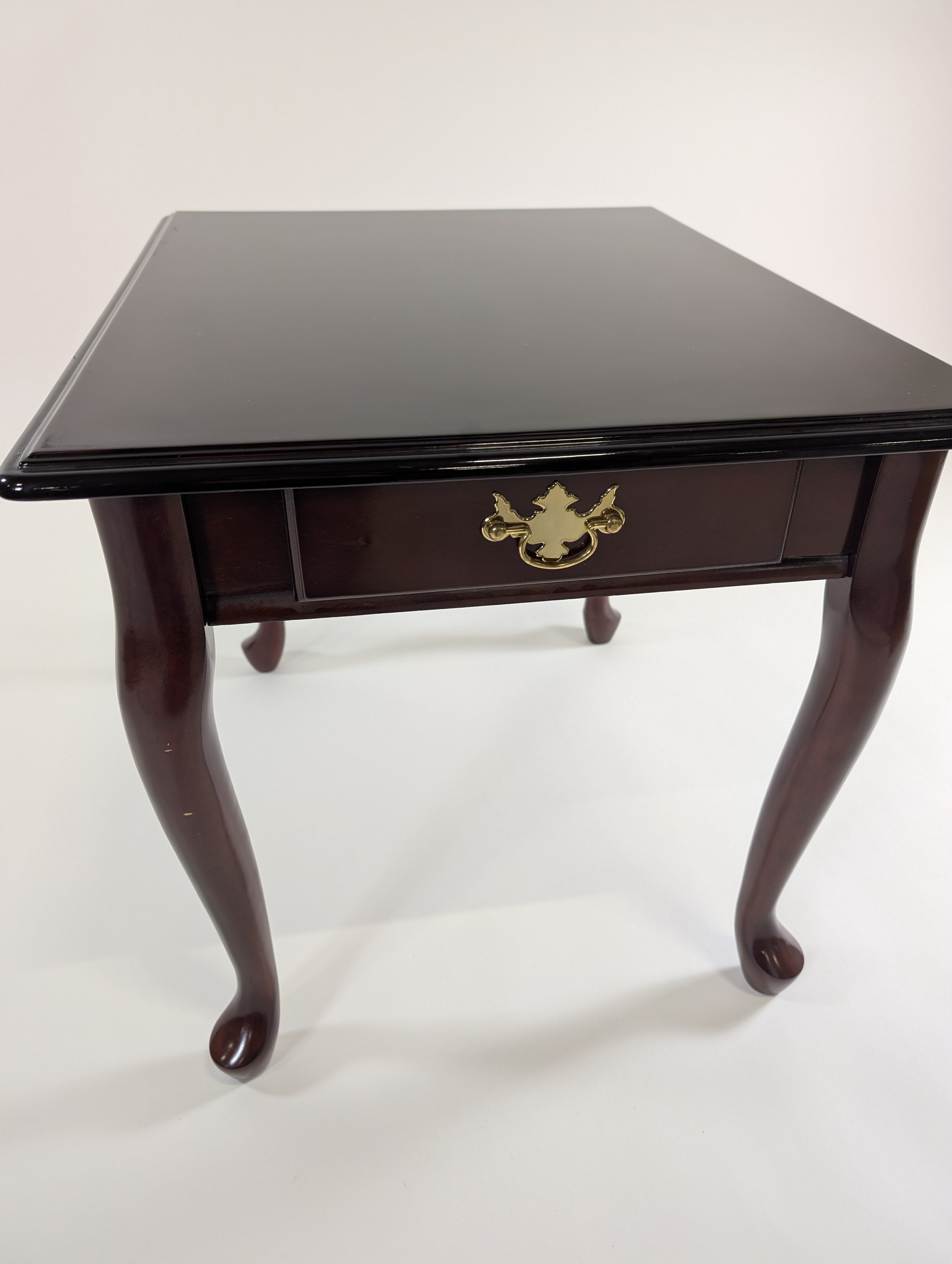Traditional Dark Wood Side Table