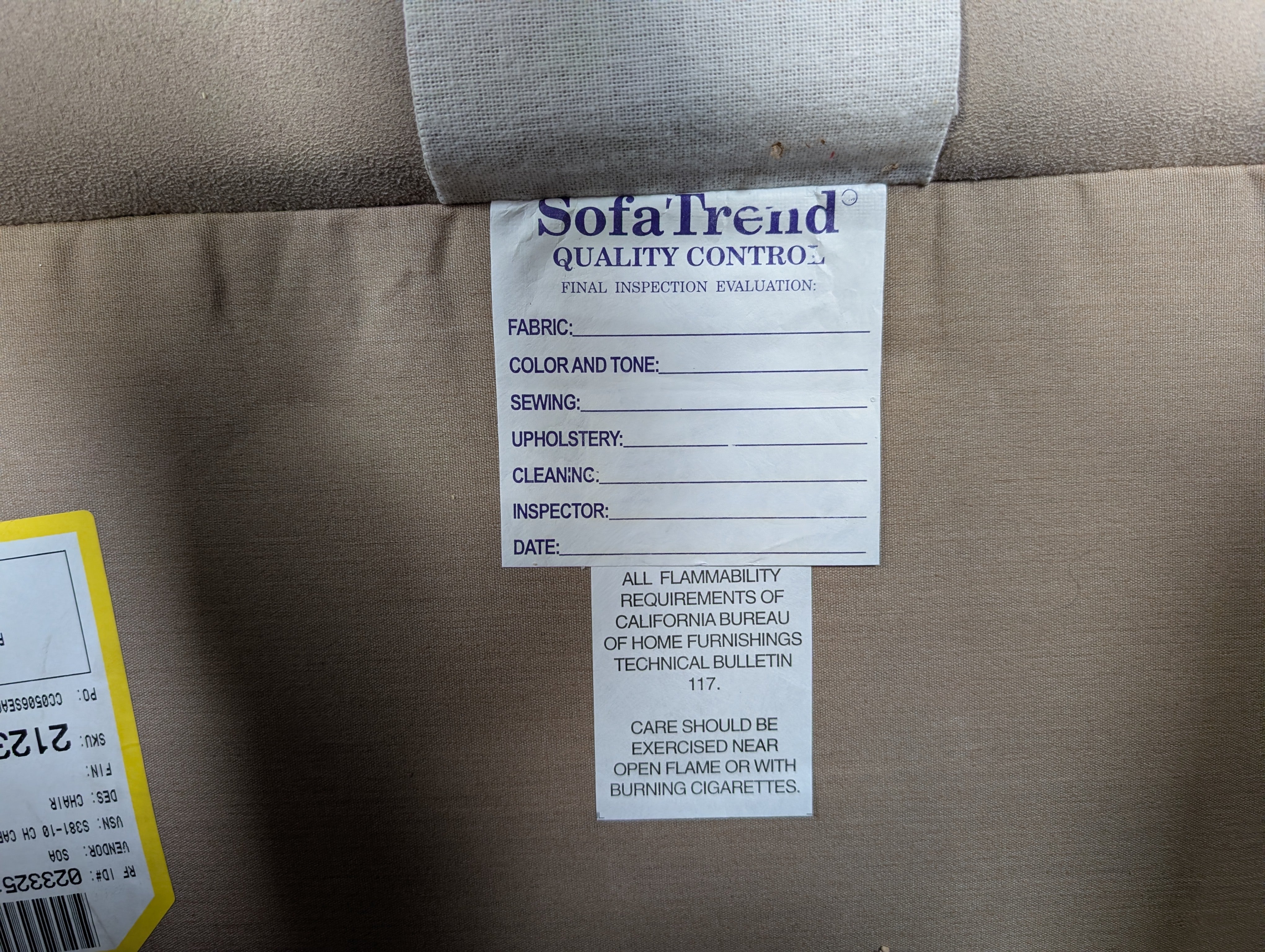 SofaTrend Upholstered Accent Armchair