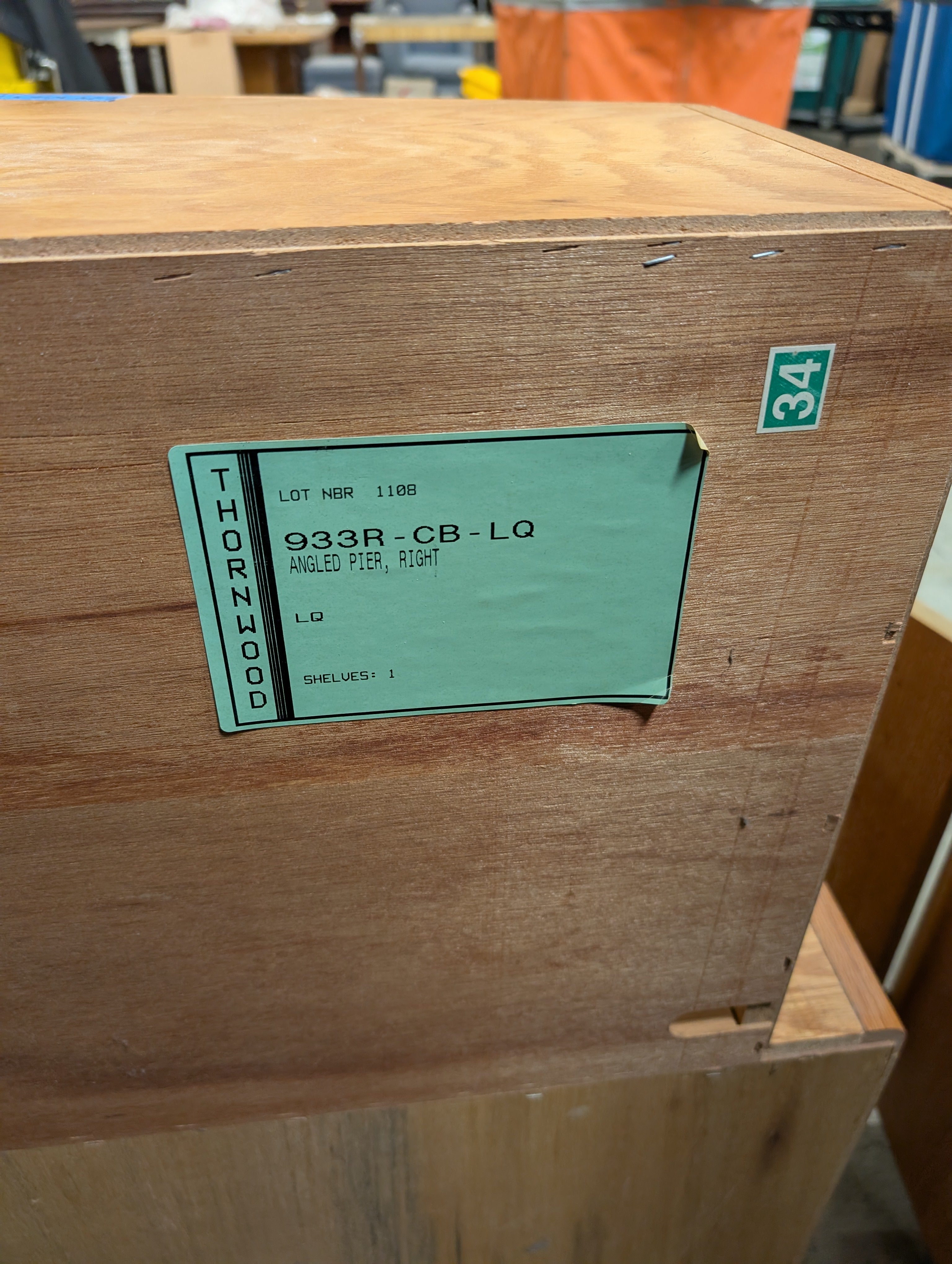 Honey Oak Two-Drawer Nightstand with Shelf