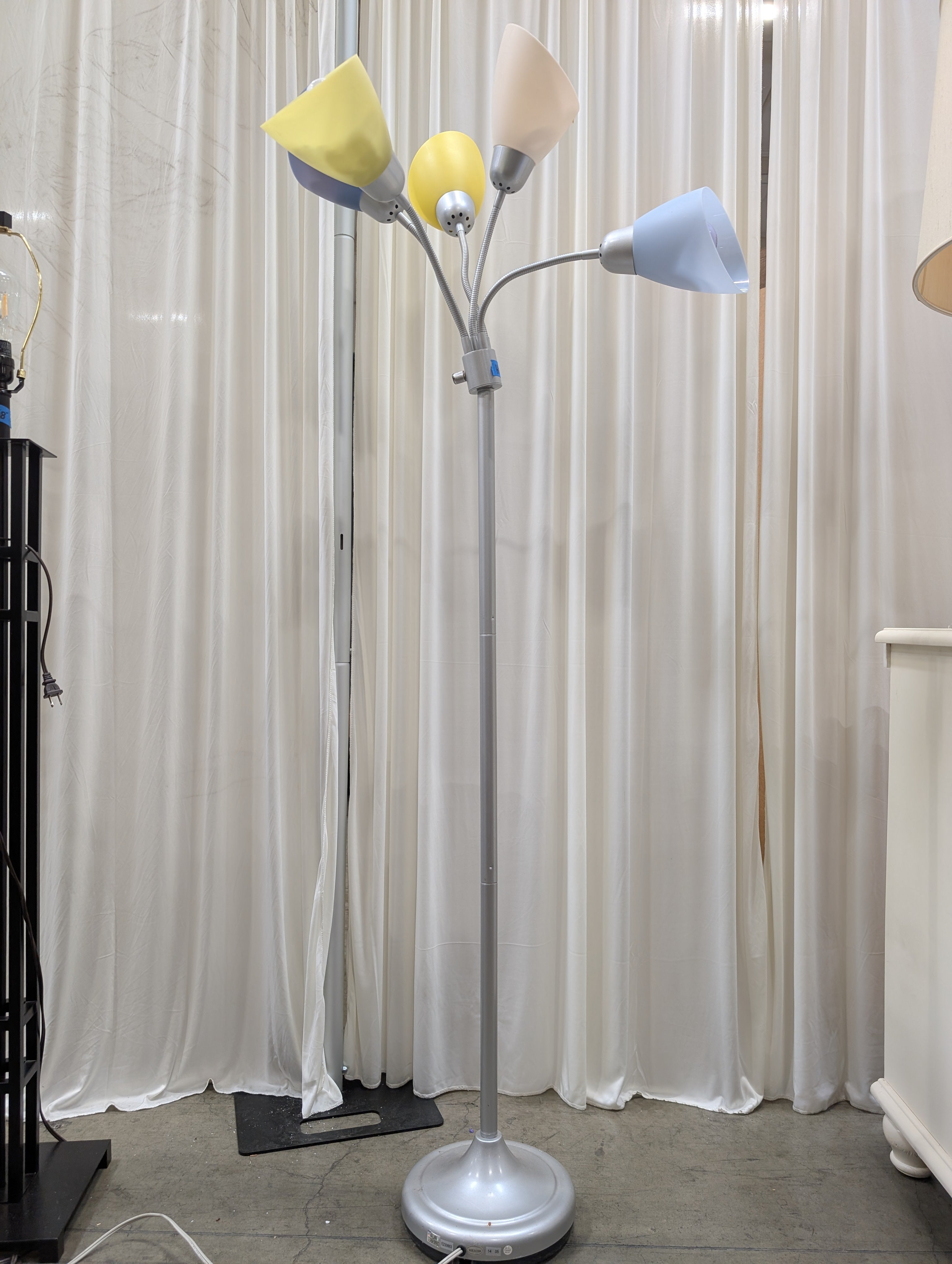 Five-Light Multicolor Metal Floor Lamp